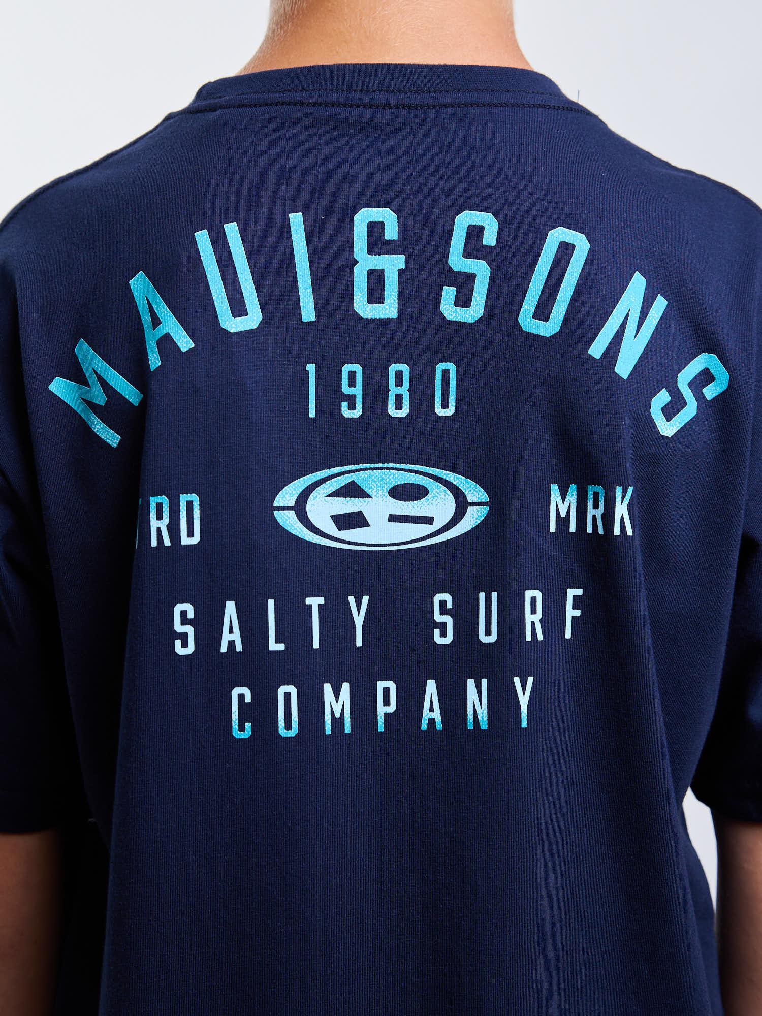 POLERA MC SALTY SURF AZUL INFANTIL MAUI AND SONS - 4