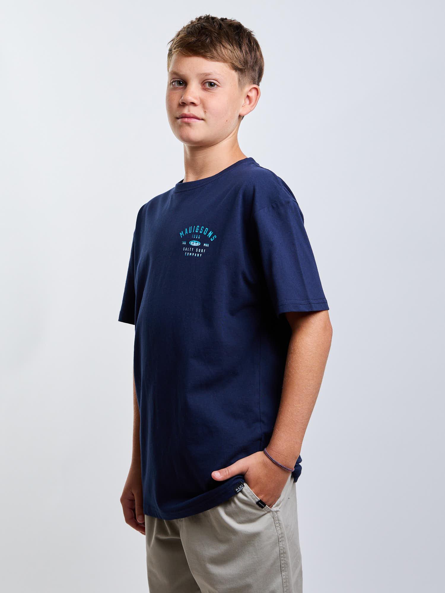 POLERA MC SALTY SURF AZUL INFANTIL MAUI AND SONS - 5