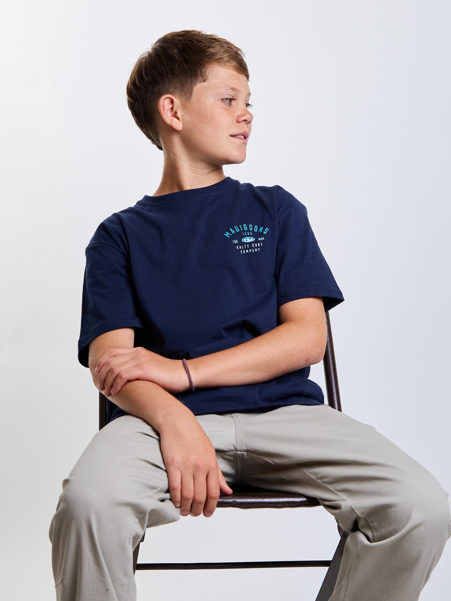 POLERA MC SALTY SURF AZUL INFANTIL MAUI AND SONS - 6
