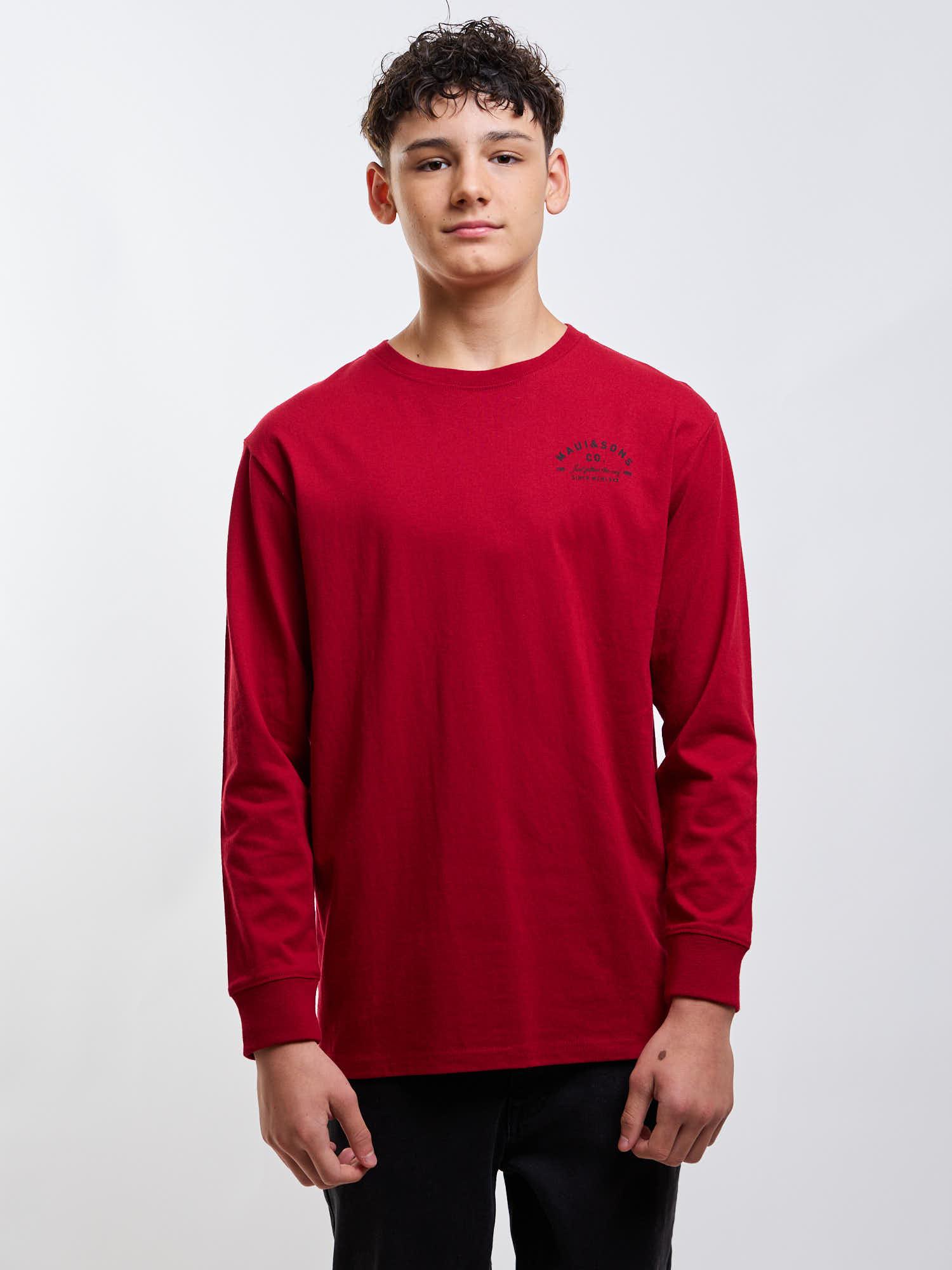 POLERA ML MATEO ROJO INFANTIL MAUI AND SONS - 1