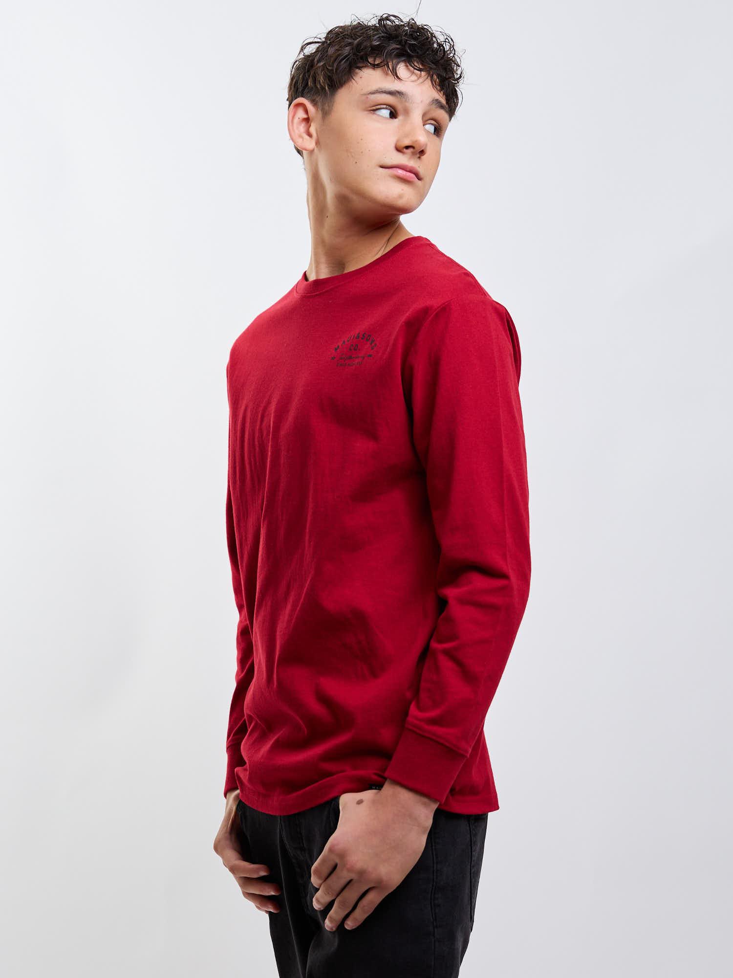 POLERA ML MATEO ROJO INFANTIL MAUI AND SONS - 5