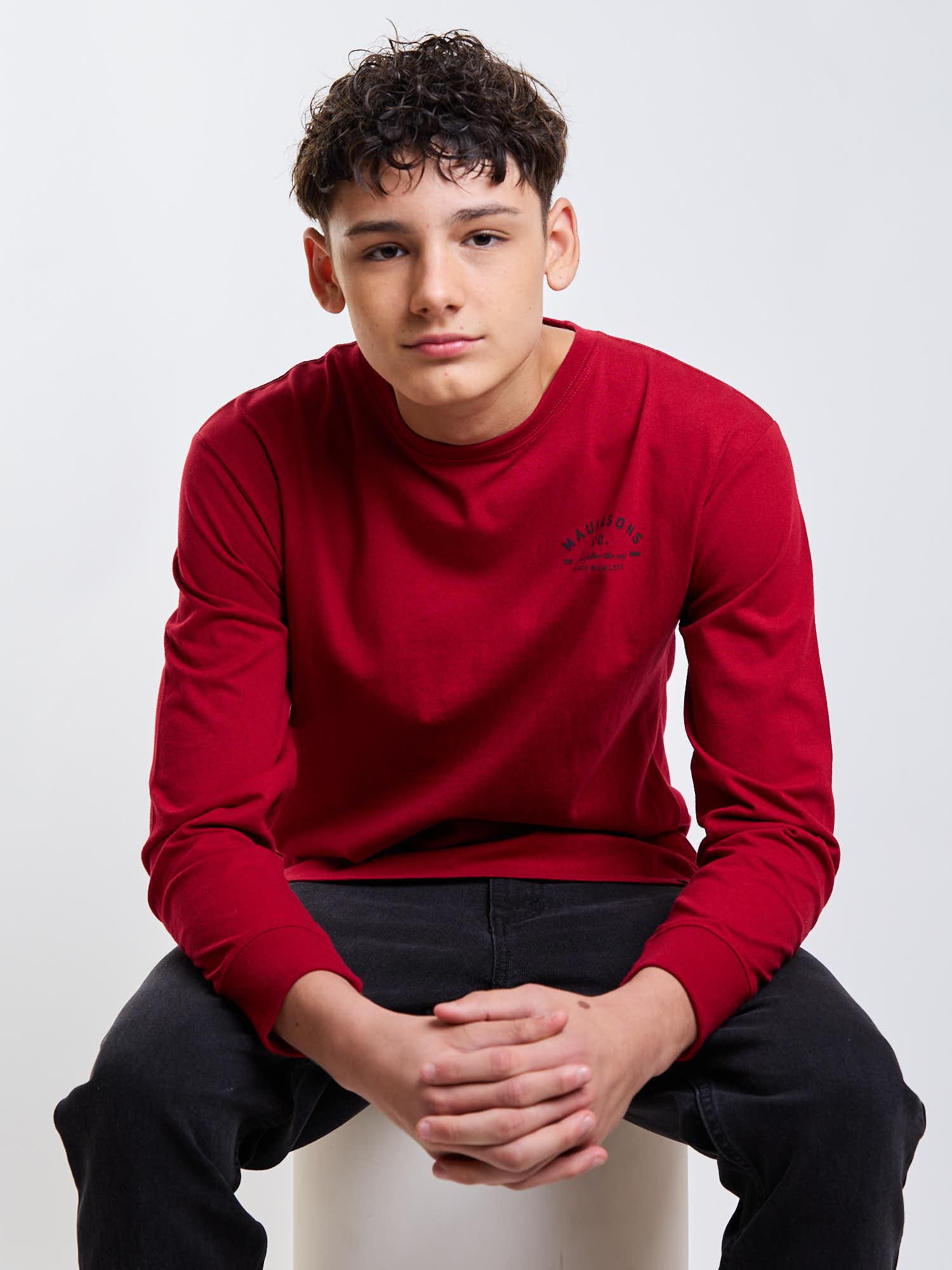 POLERA ML MATEO ROJO INFANTIL MAUI AND SONS - 6