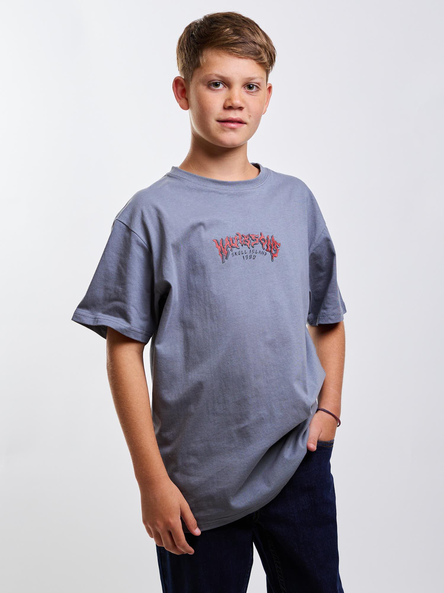 POLERA MC SKULL RIDE GRIS INFANTIL MAUI AND SONS - 1