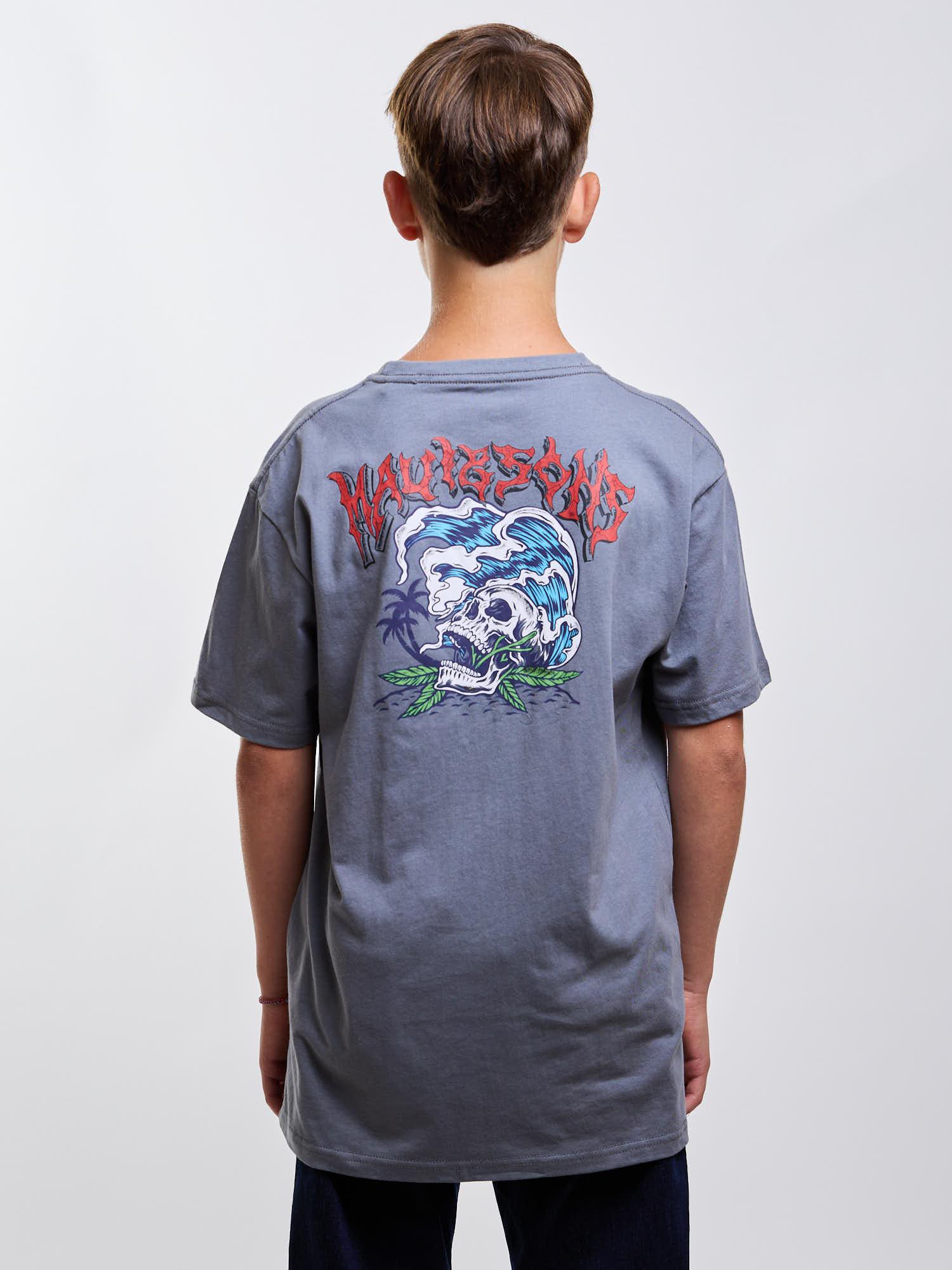 POLERA MC SKULL RIDE GRIS INFANTIL MAUI AND SONS - 2