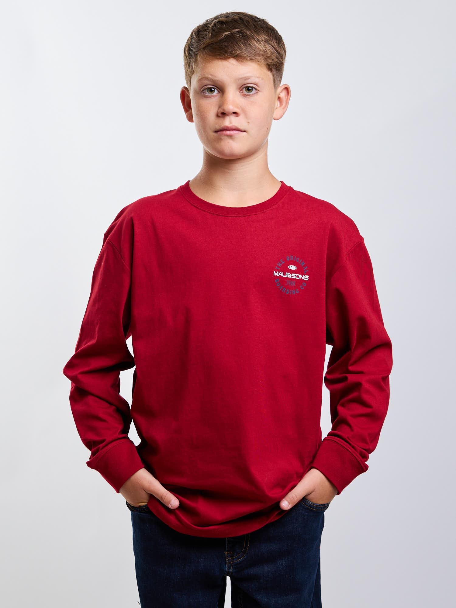 POLERA ML RIPTIDE ROJO INFANTIL MAUI AND SONS - 1