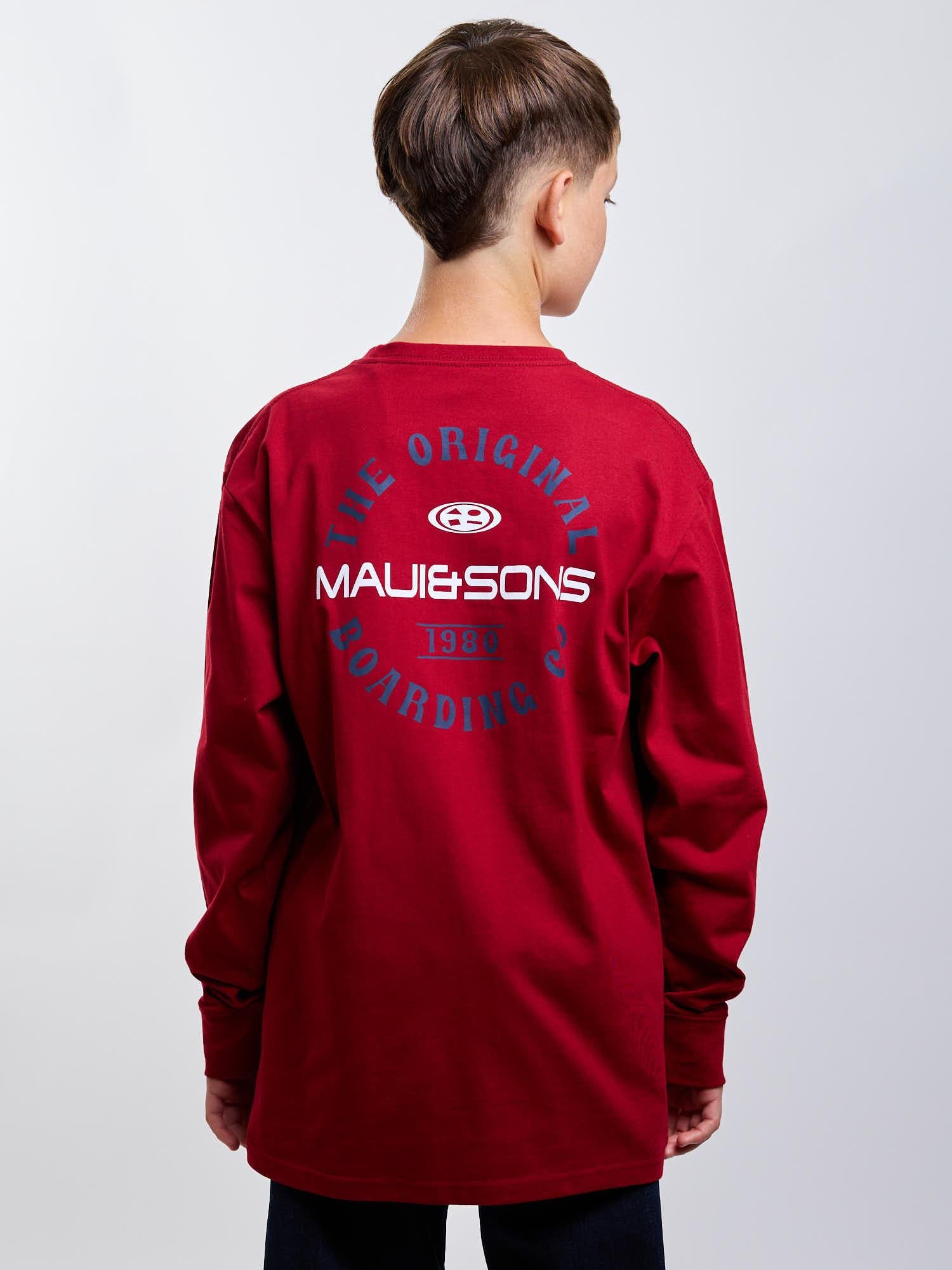 POLERA ML RIPTIDE ROJO INFANTIL MAUI AND SONS - 2