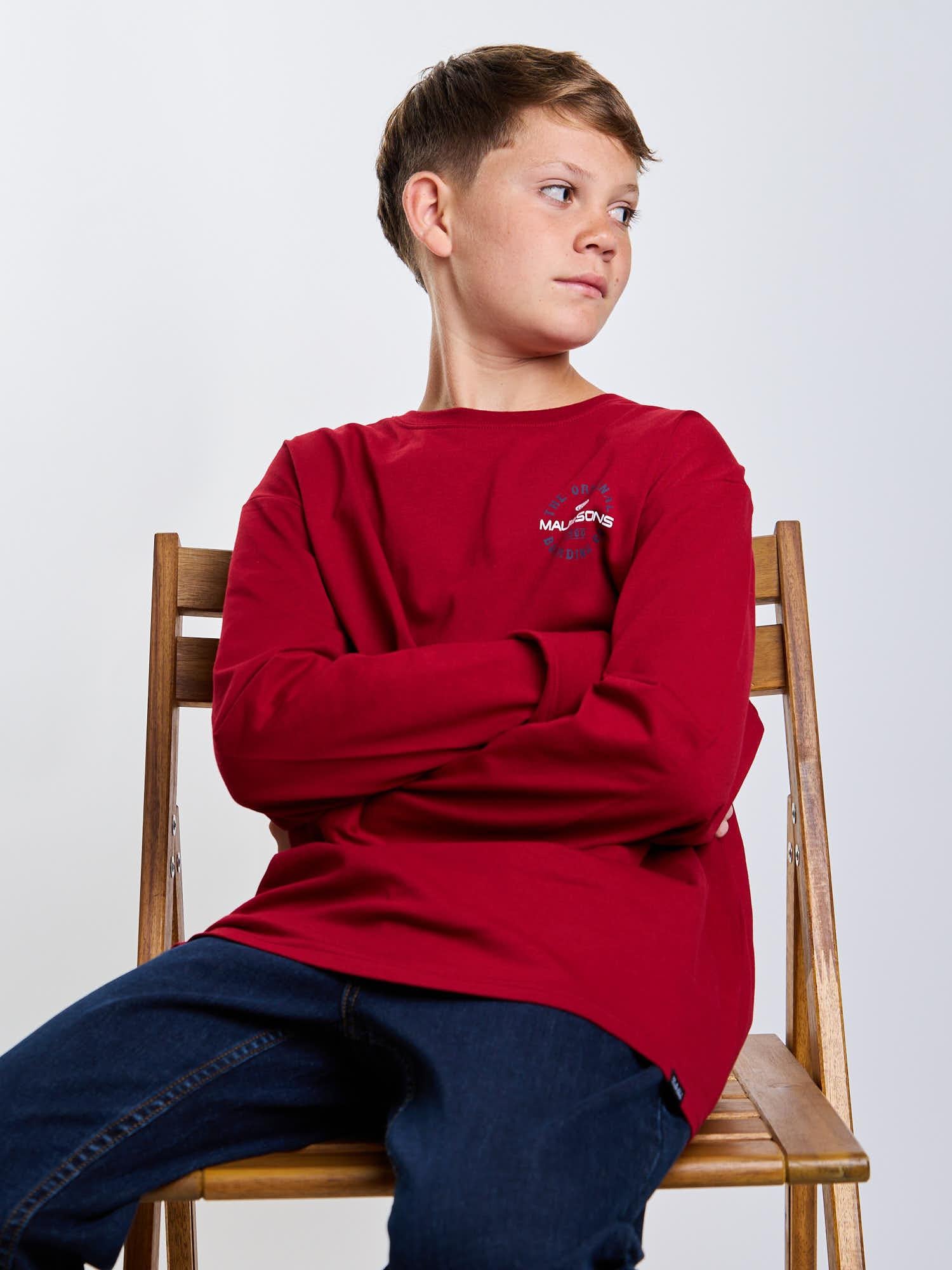 POLERA ML RIPTIDE ROJO INFANTIL MAUI AND SONS - 6