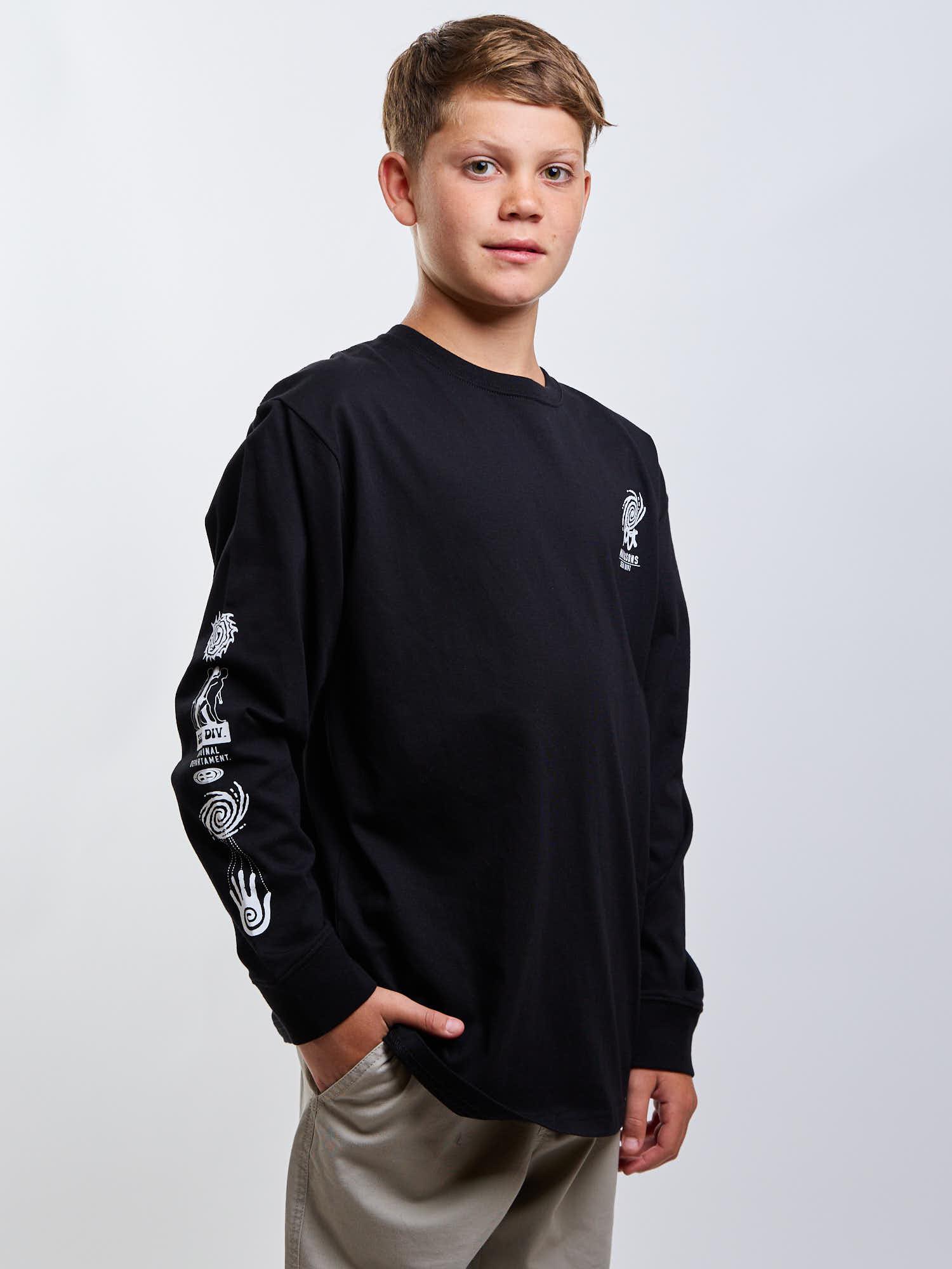 POLERA ML SOLACE NEGRO INFANTIL MAUI AND SONS - 5