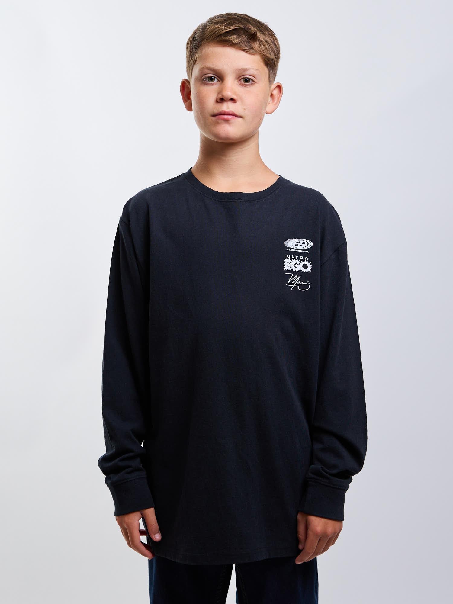 POLERA ML COASTLINE NEGRO INFANTIL MAUI AND SONS - 1