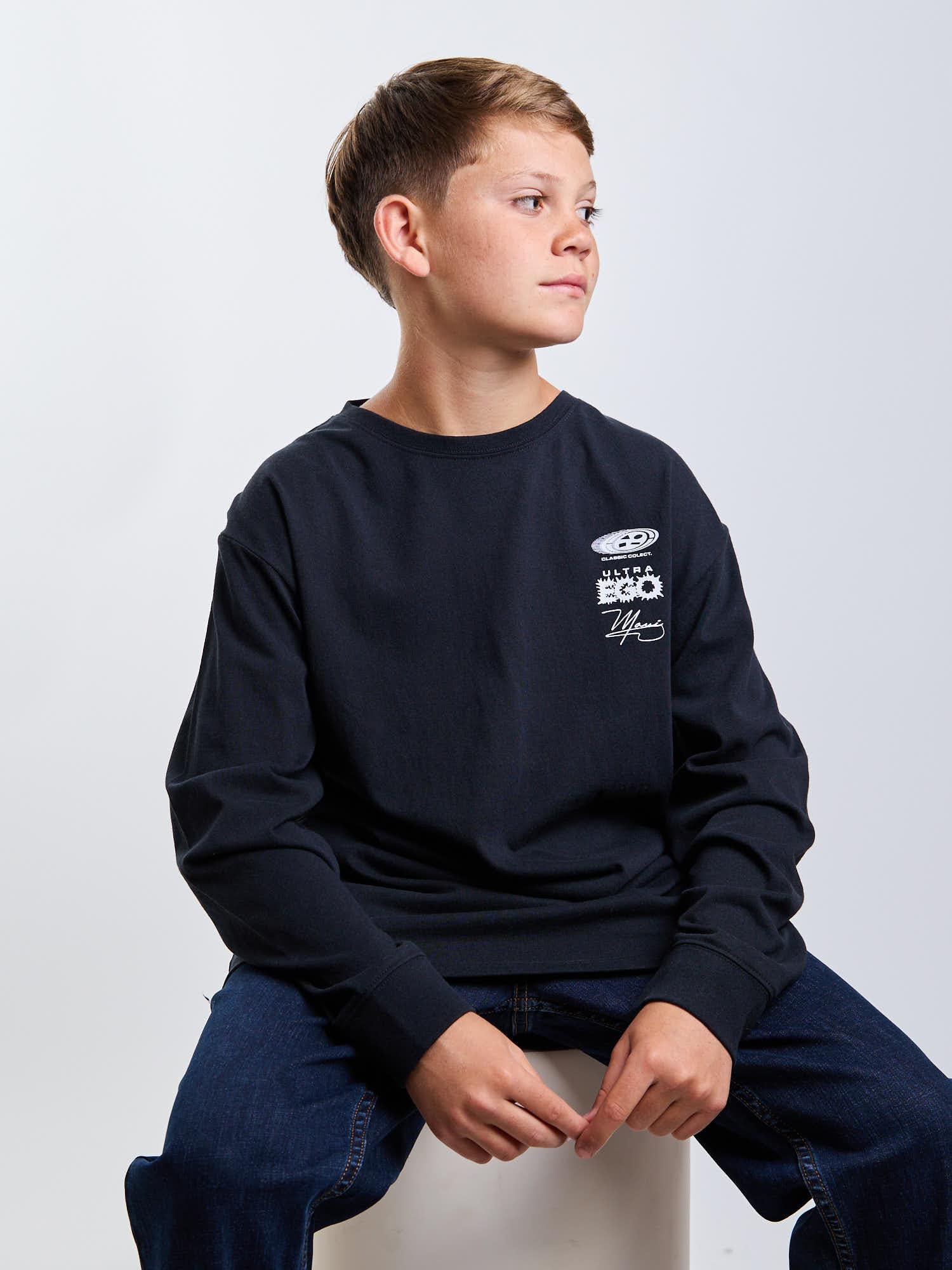 POLERA ML COASTLINE NEGRO INFANTIL MAUI AND SONS - 6