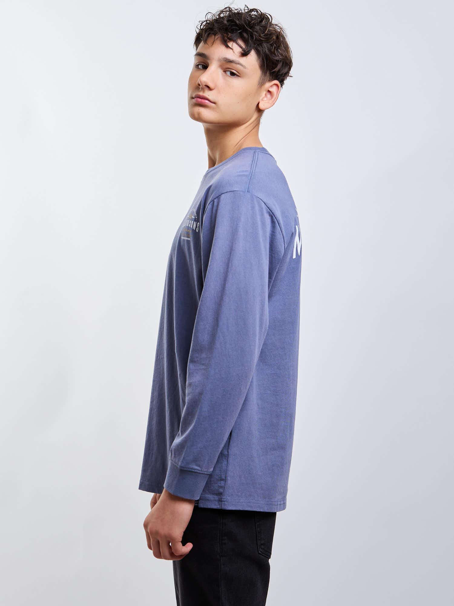 POLERA ML LOS ANGELES AZUL INFANTIL MAUI AND SONS - 3