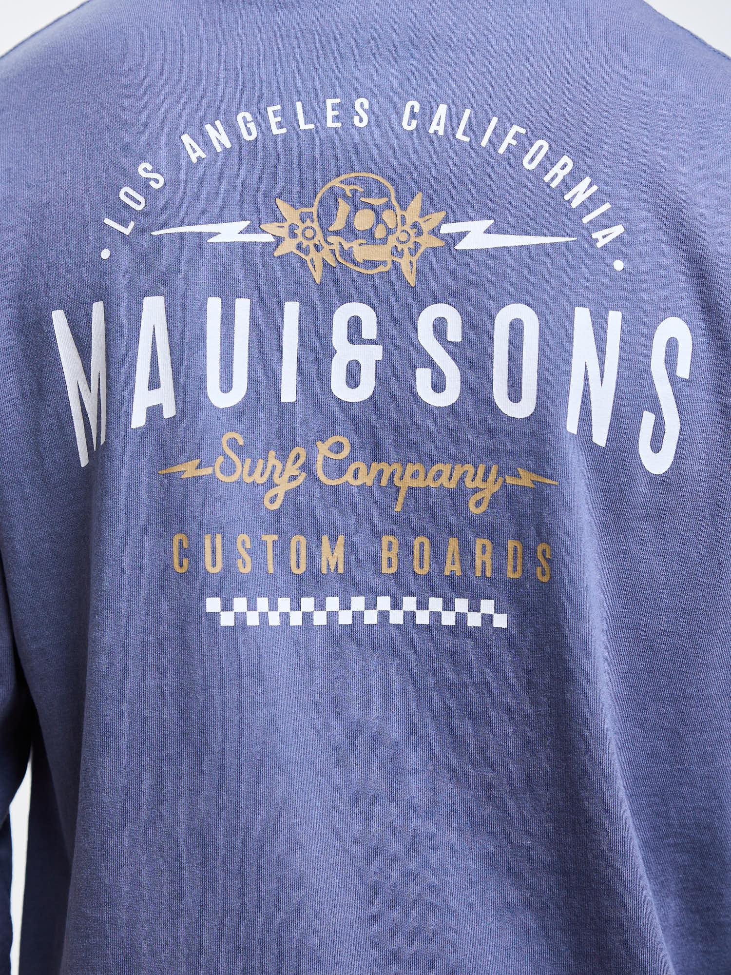 POLERA ML LOS ANGELES AZUL INFANTIL MAUI AND SONS - 4