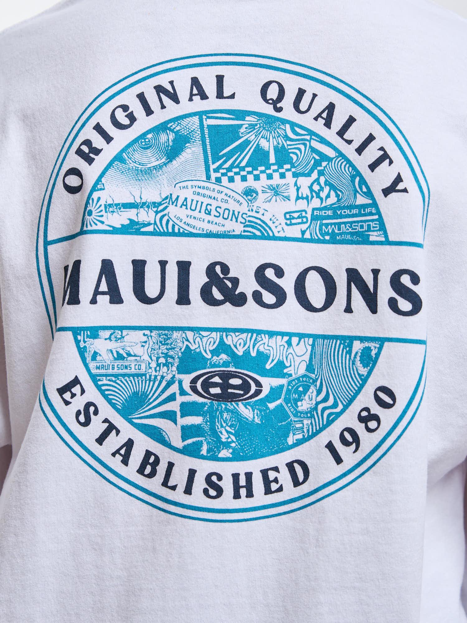 POLERA ML BREAKER BLANCO INFANTIL MAUI AND SONS - 4