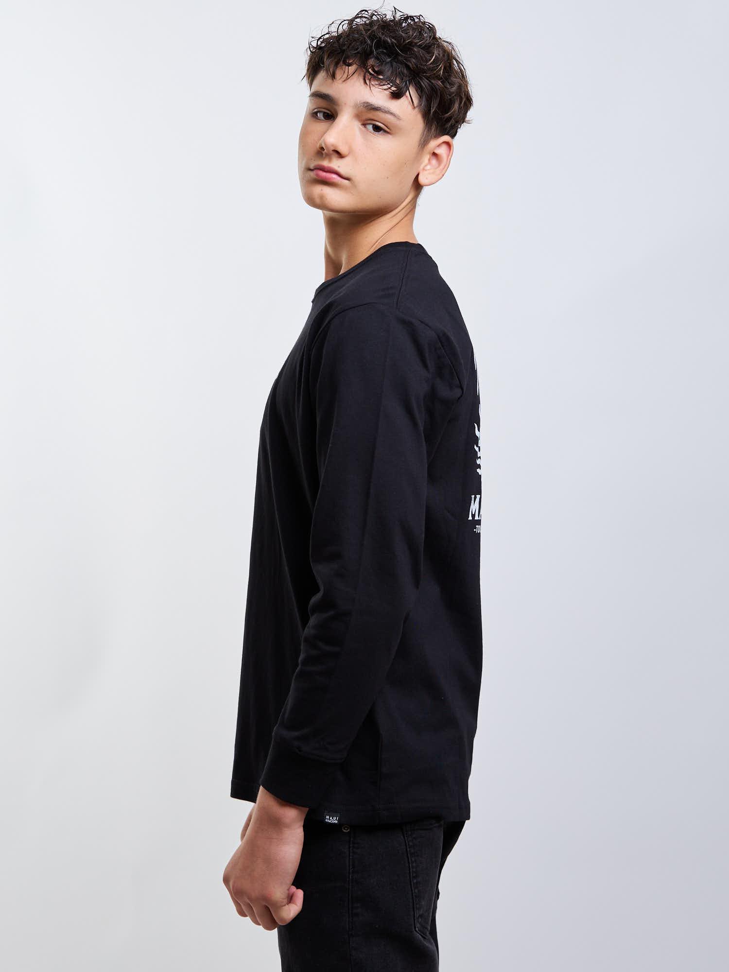 POLERA ML CRUISER NEGRO INFANTIL MAUI AND SONS - 3