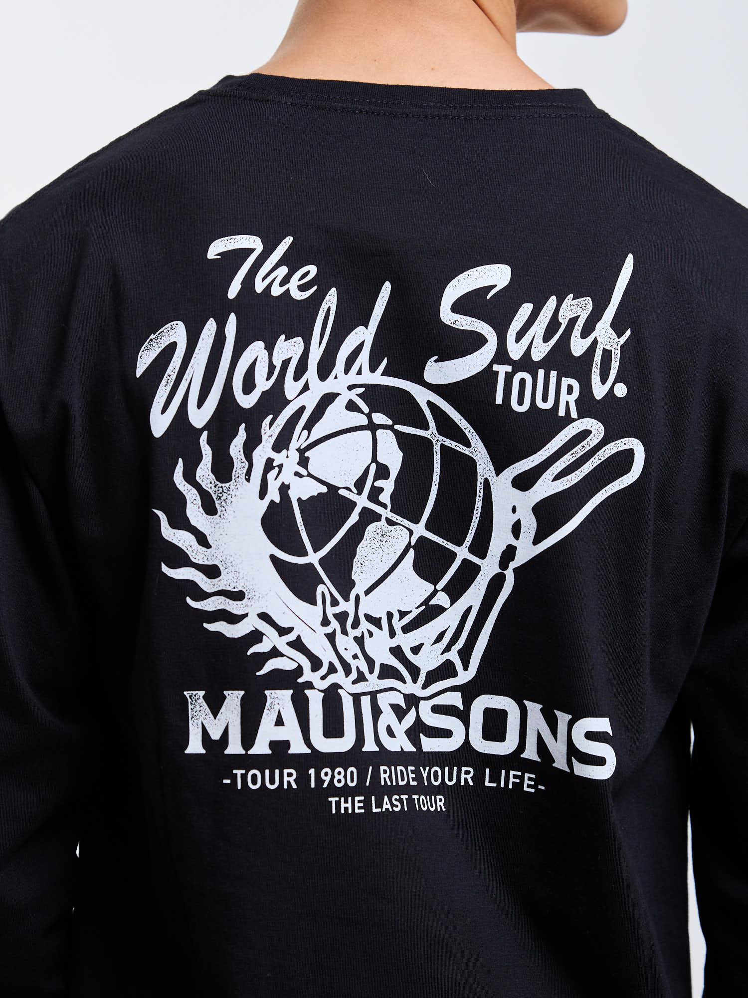 POLERA ML CRUISER NEGRO INFANTIL MAUI AND SONS - 4
