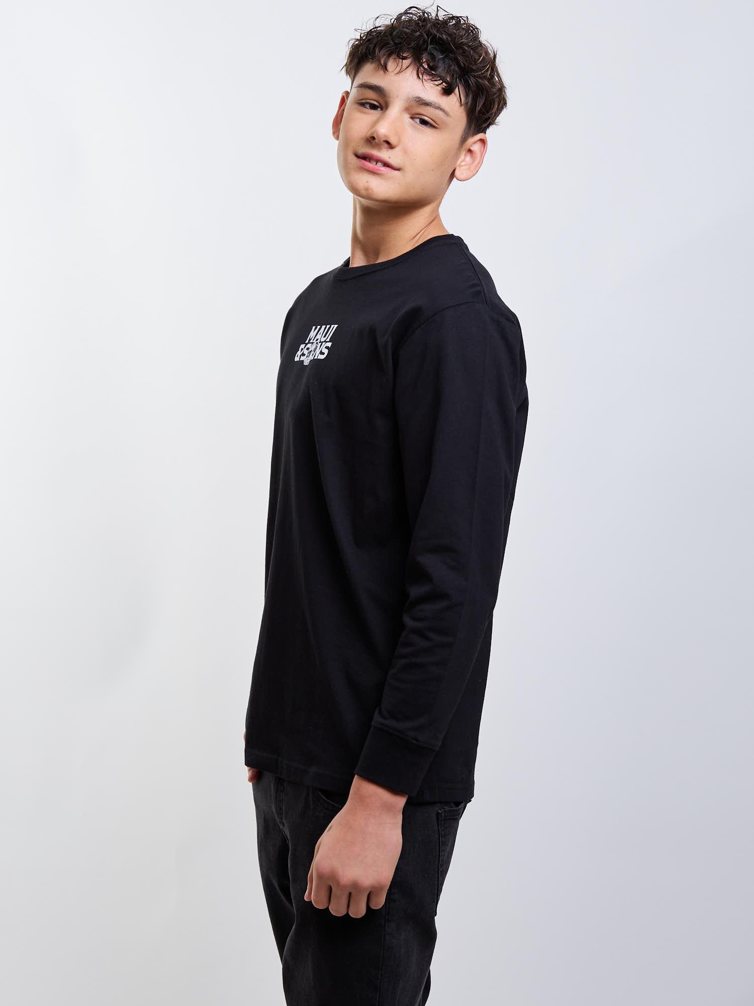 POLERA ML CRUISER NEGRO INFANTIL MAUI AND SONS - 5