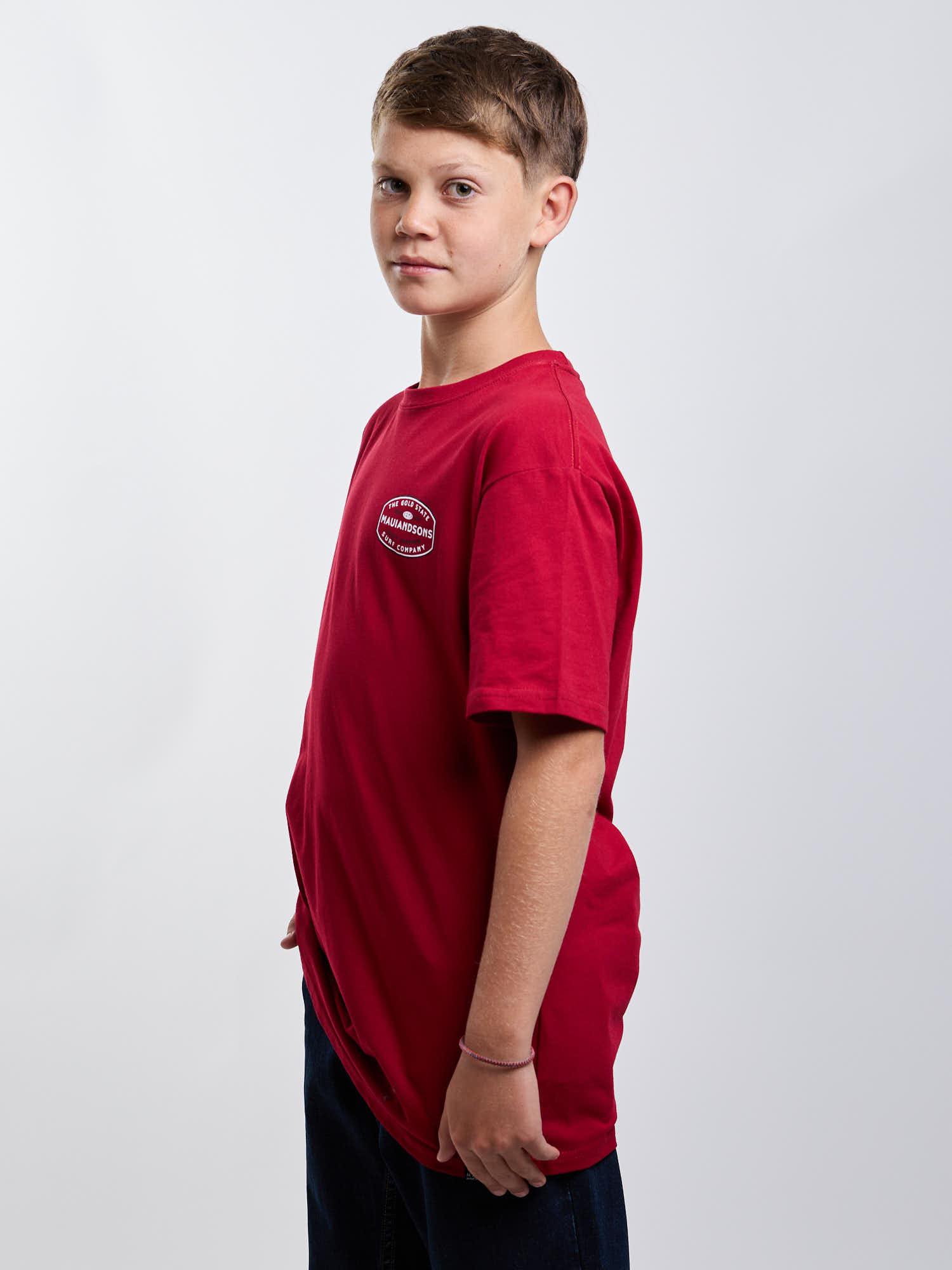 POLERA MC GOLD STATE ROJO INFANTIL MAUI AND SONS - 5