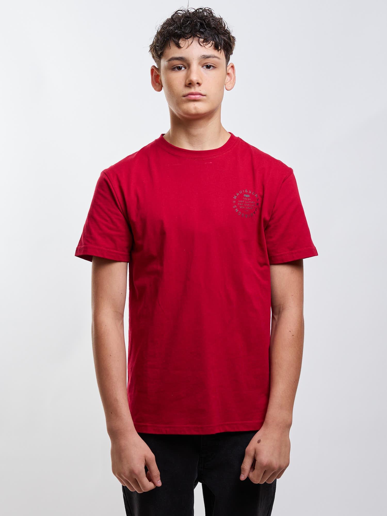 POLERA MC RIDE YOU LIFE ROJO INFANTIL MAUI AND SONS - 1
