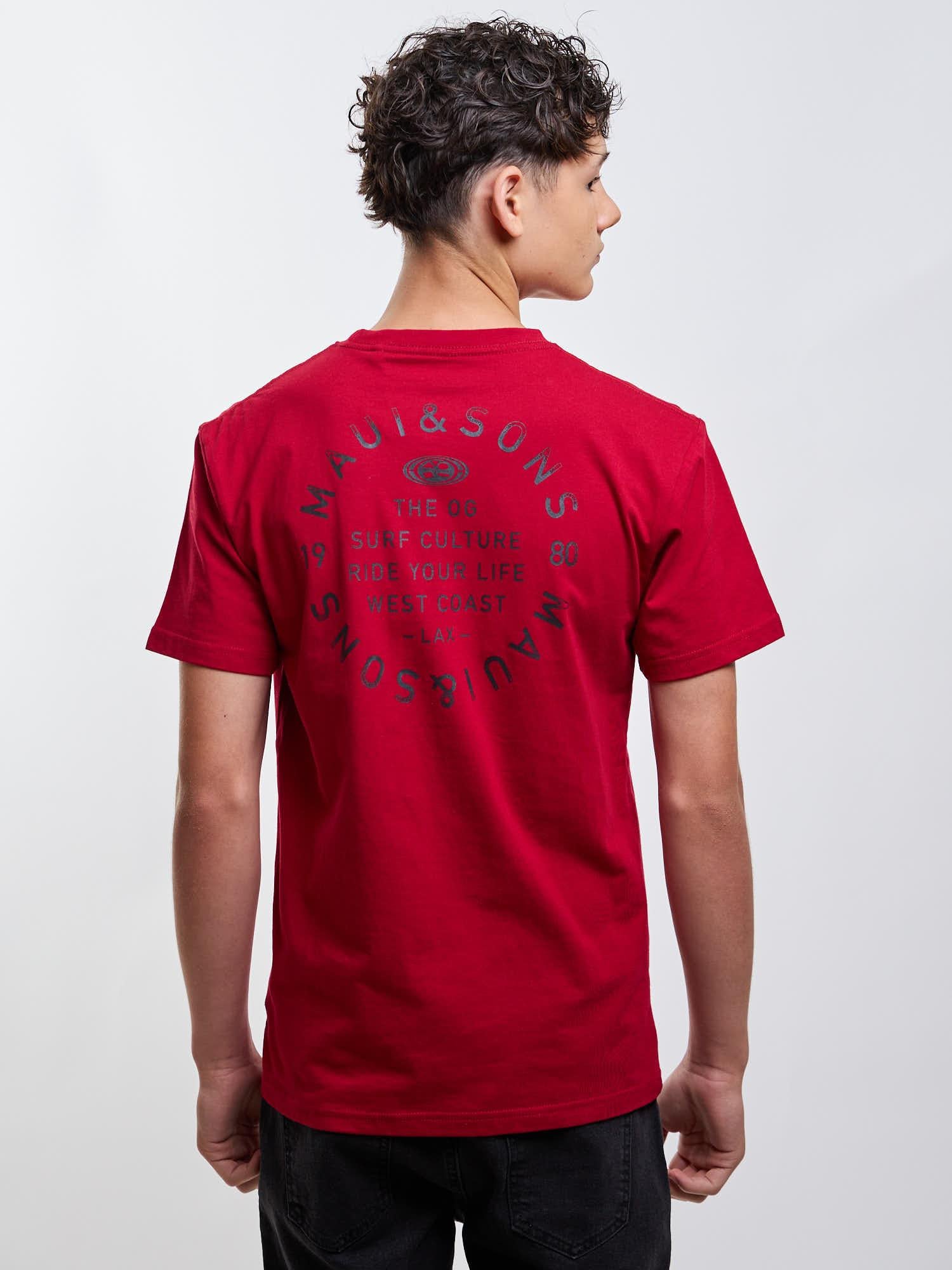 POLERA MC RIDE YOU LIFE ROJO INFANTIL MAUI AND SONS - 2