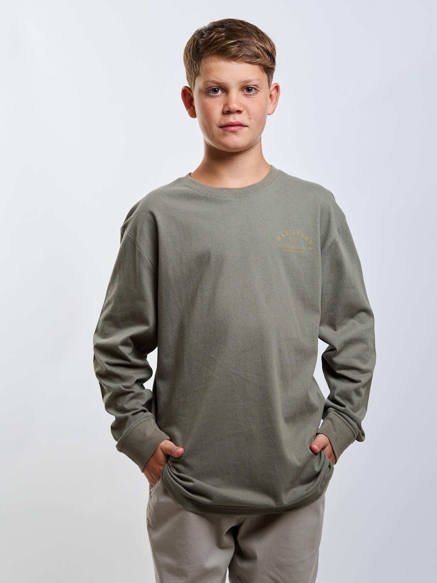 POLERA ML MATEO VERDE INFANTIL MAUI AND SONS - 1