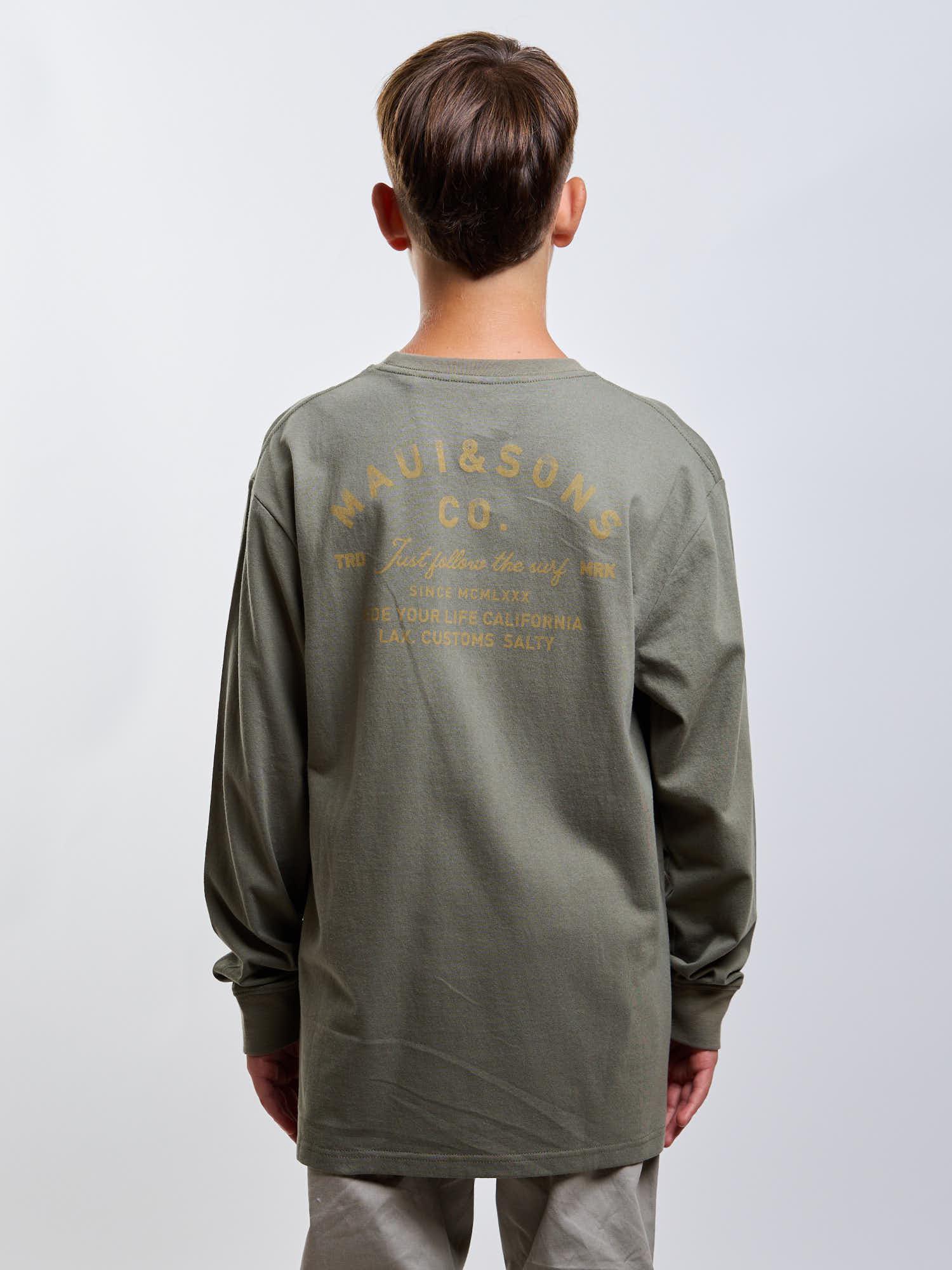 POLERA ML MATEO VERDE INFANTIL MAUI AND SONS - 2