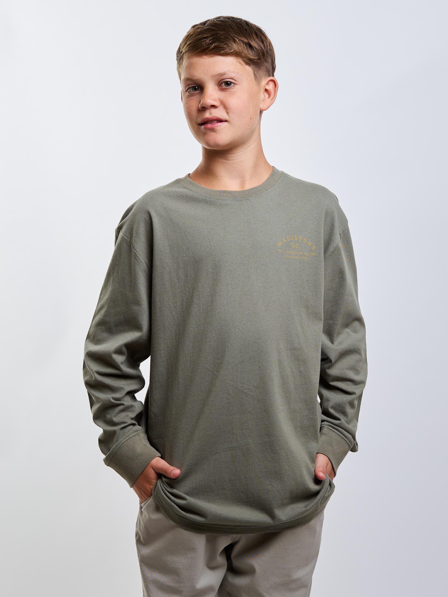 POLERA ML MATEO VERDE INFANTIL MAUI AND SONS - 5