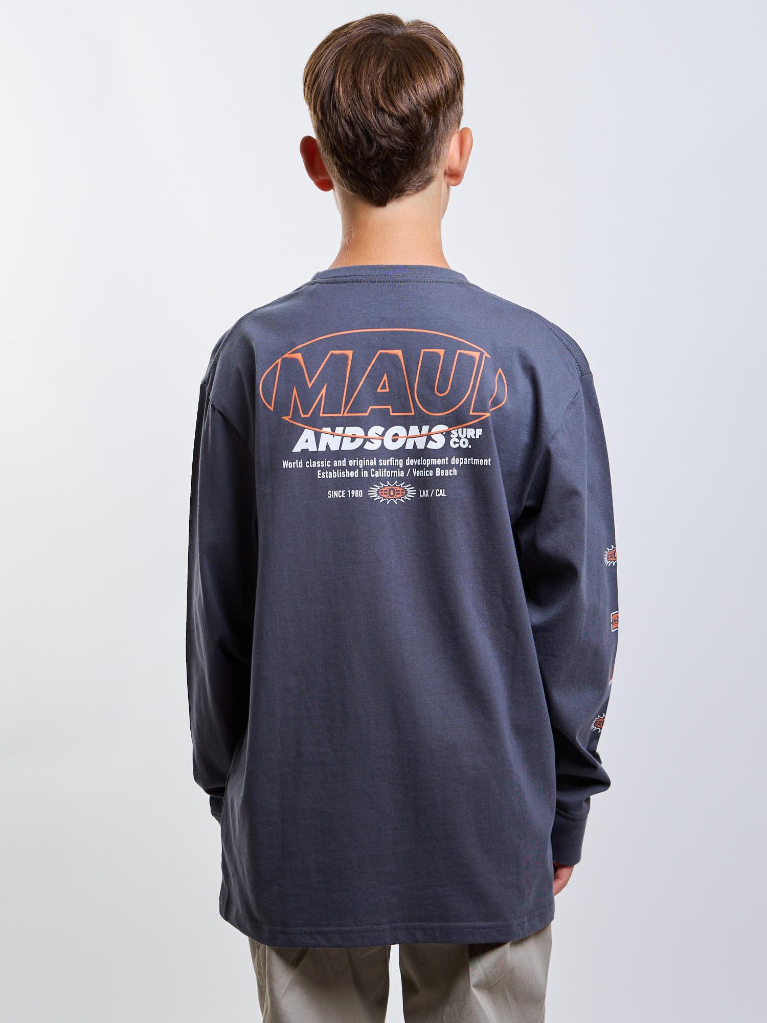 POLERA ML VENTURE GRIS INFANTIL MAUI AND SONS - 2