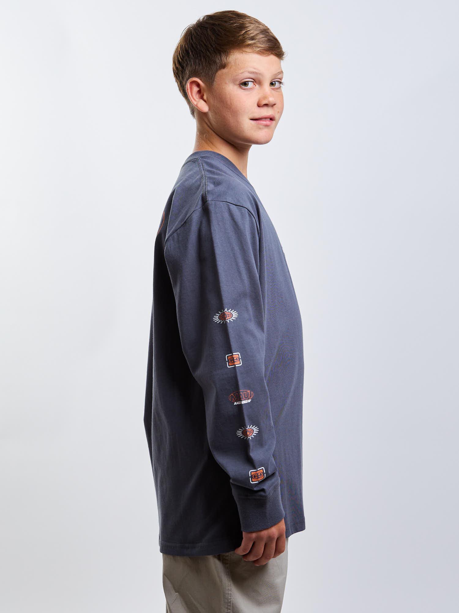 POLERA ML VENTURE GRIS INFANTIL MAUI AND SONS - 3