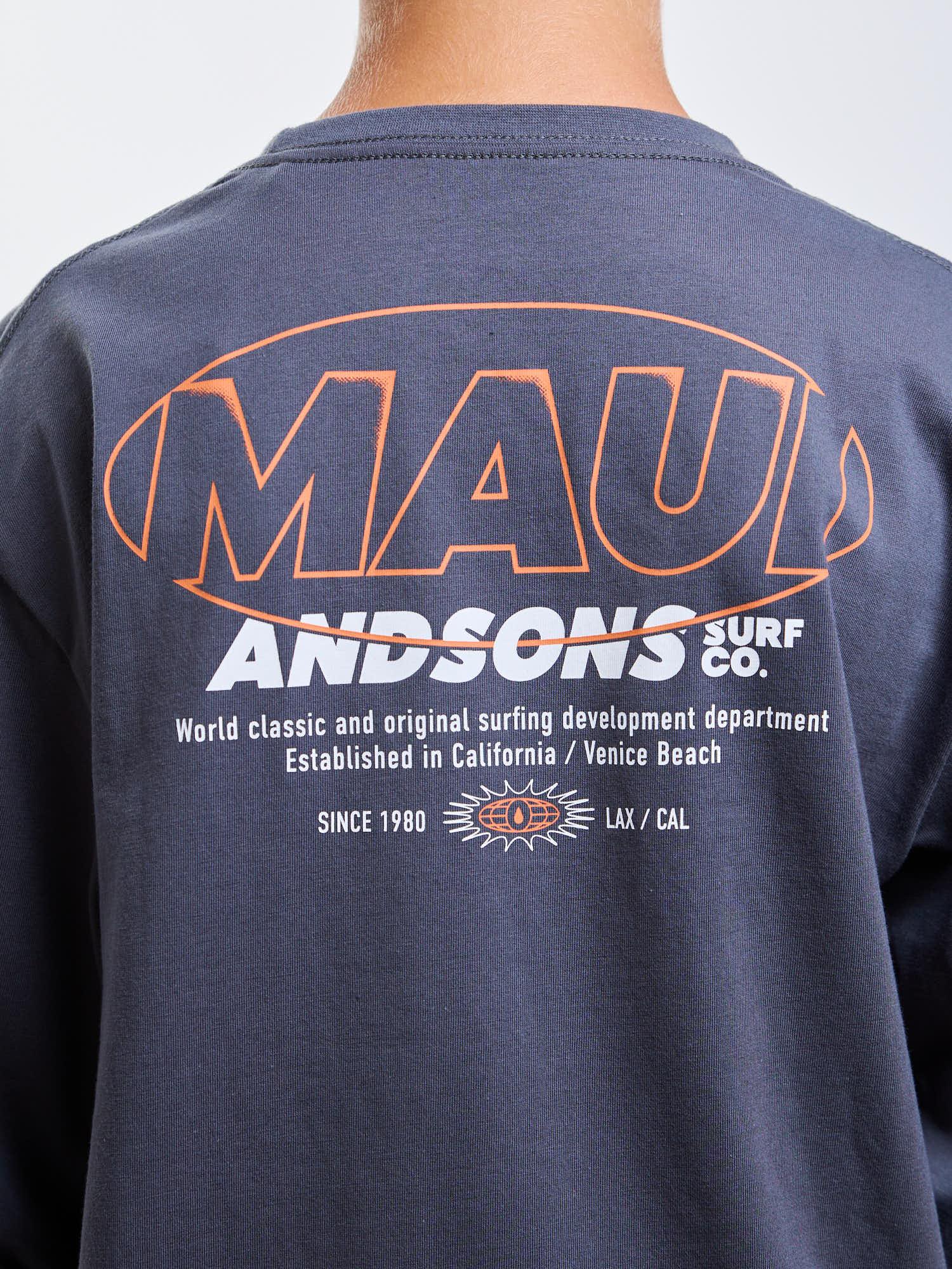 POLERA ML VENTURE GRIS INFANTIL MAUI AND SONS - 4