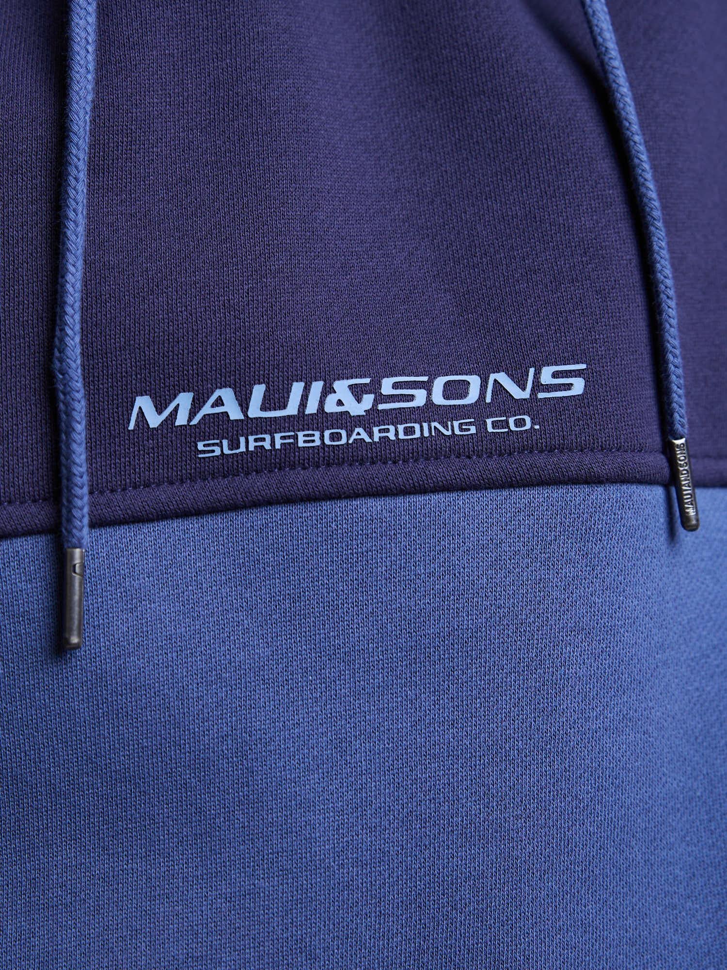 POLERON CANGURO STRIDE AZUL INFANTIL MAUI AND SONS - 4