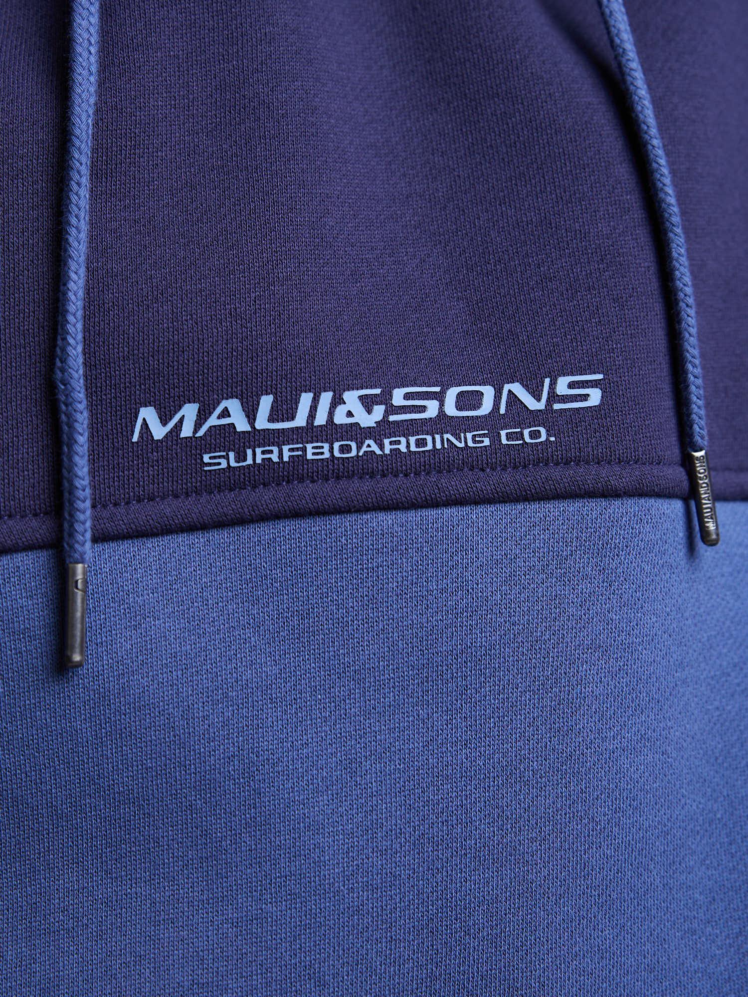 POLERON CANGURO STRIDE AZUL INFANTIL MAUI AND SONS - 4