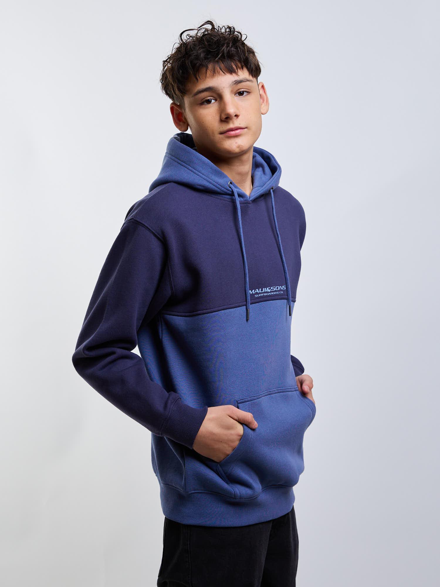 POLERON CANGURO STRIDE AZUL INFANTIL MAUI AND SONS - 6