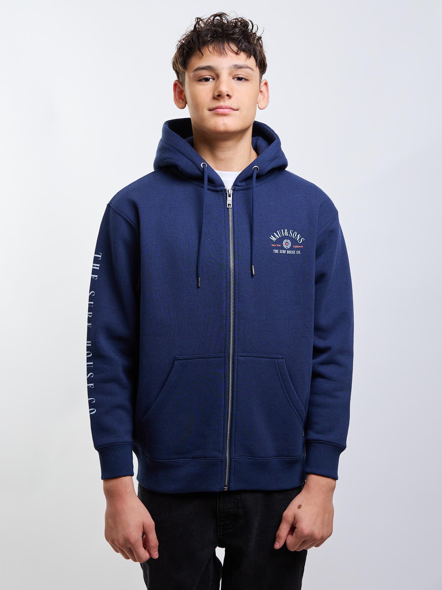 POLERON FZ WILDSHORE AZUL INFANTIL MAUI AND SONS - 1