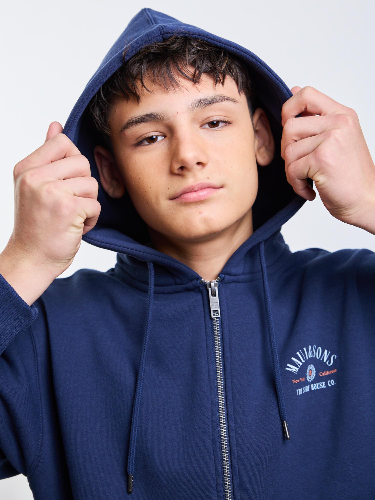 POLERON FZ WILDSHORE AZUL INFANTIL MAUI AND SONS - 5