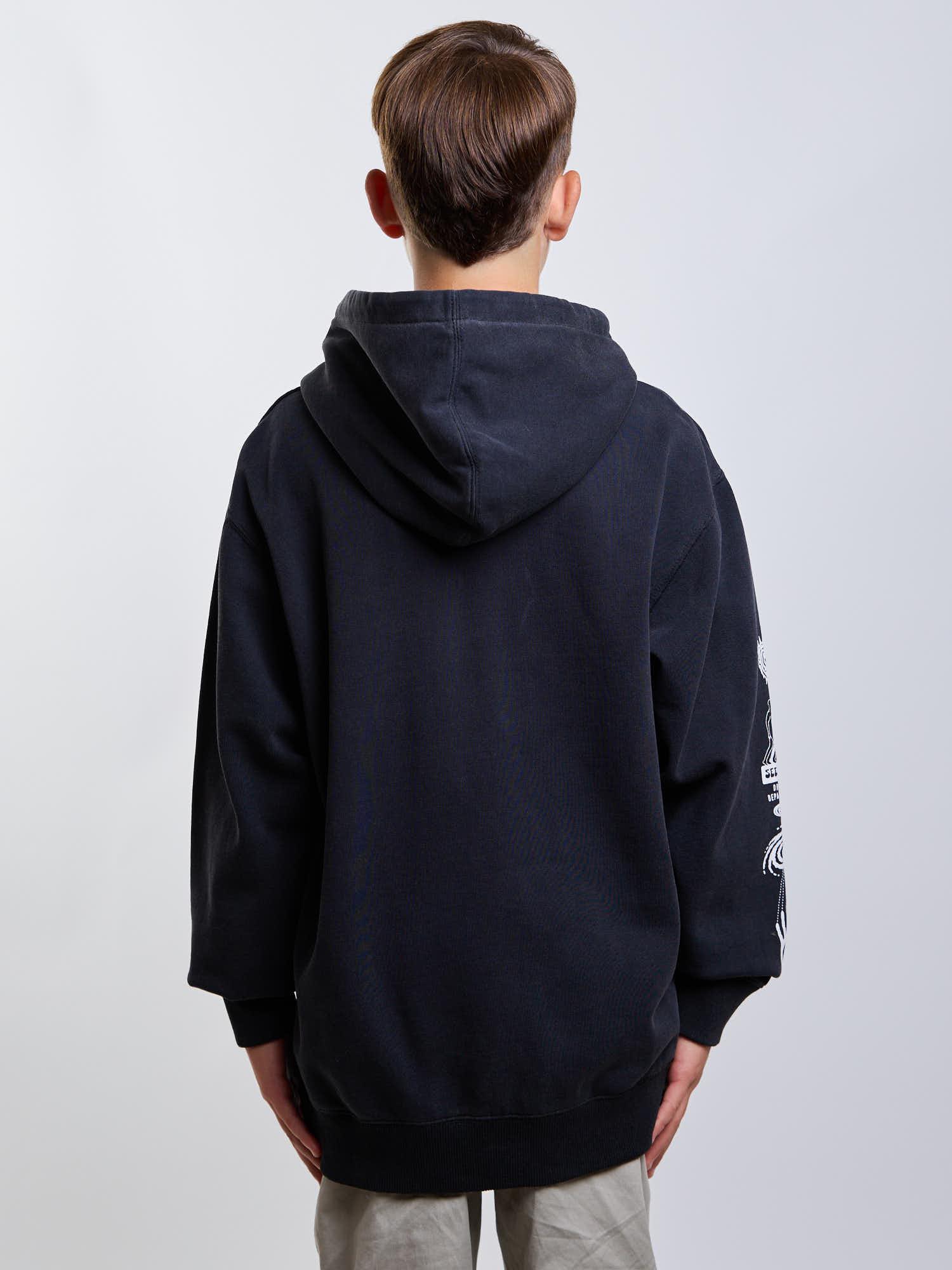 POLERON CANGURO DUNE NEGRO INFANTIL MAUI AND SONS - 2