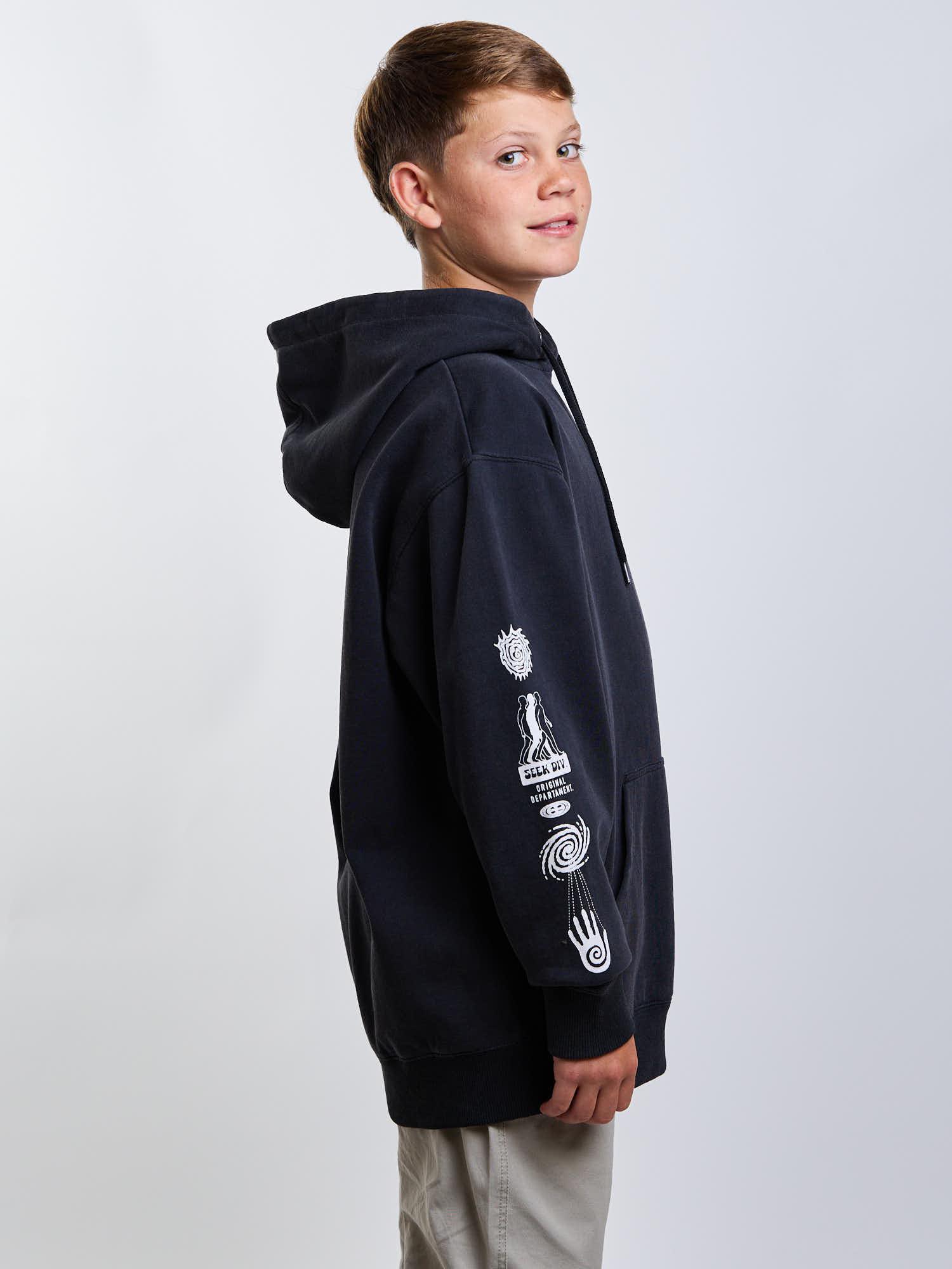 POLERON CANGURO DUNE NEGRO INFANTIL MAUI AND SONS - 3