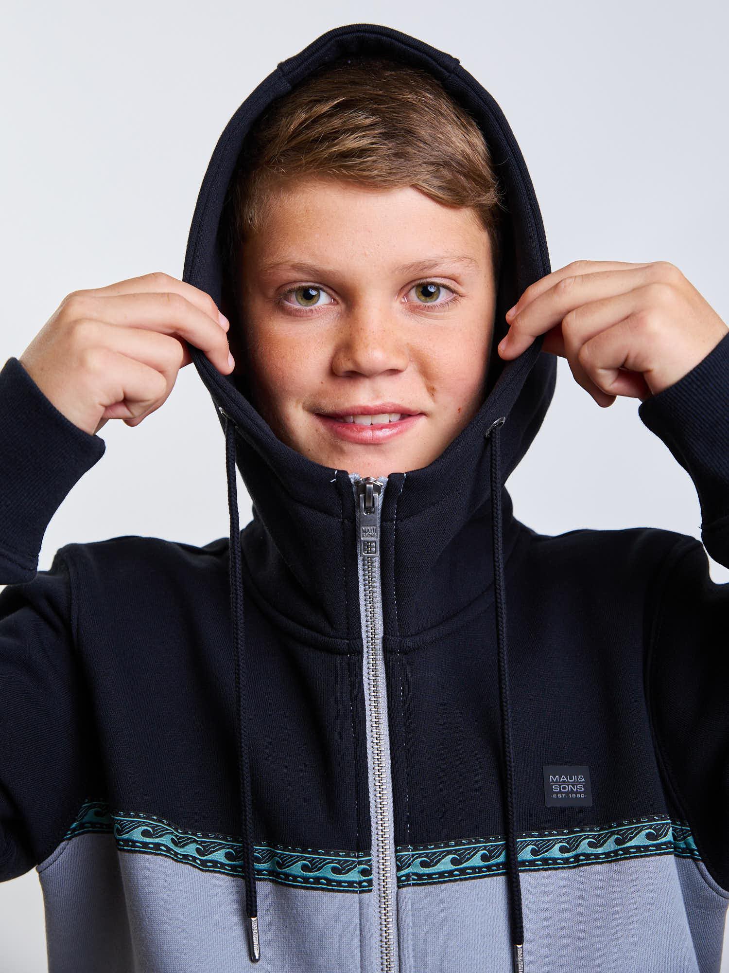 POLERON FZ TEMPEST NEGRO INFANTIL MAUI AND SONS - 4