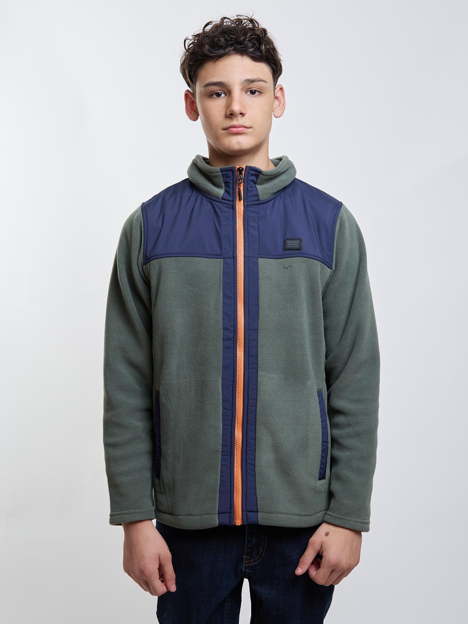 POLERON MICROPOLAR HIGHFOREST VERDE INFANTIL MAUI AND SONS - 1