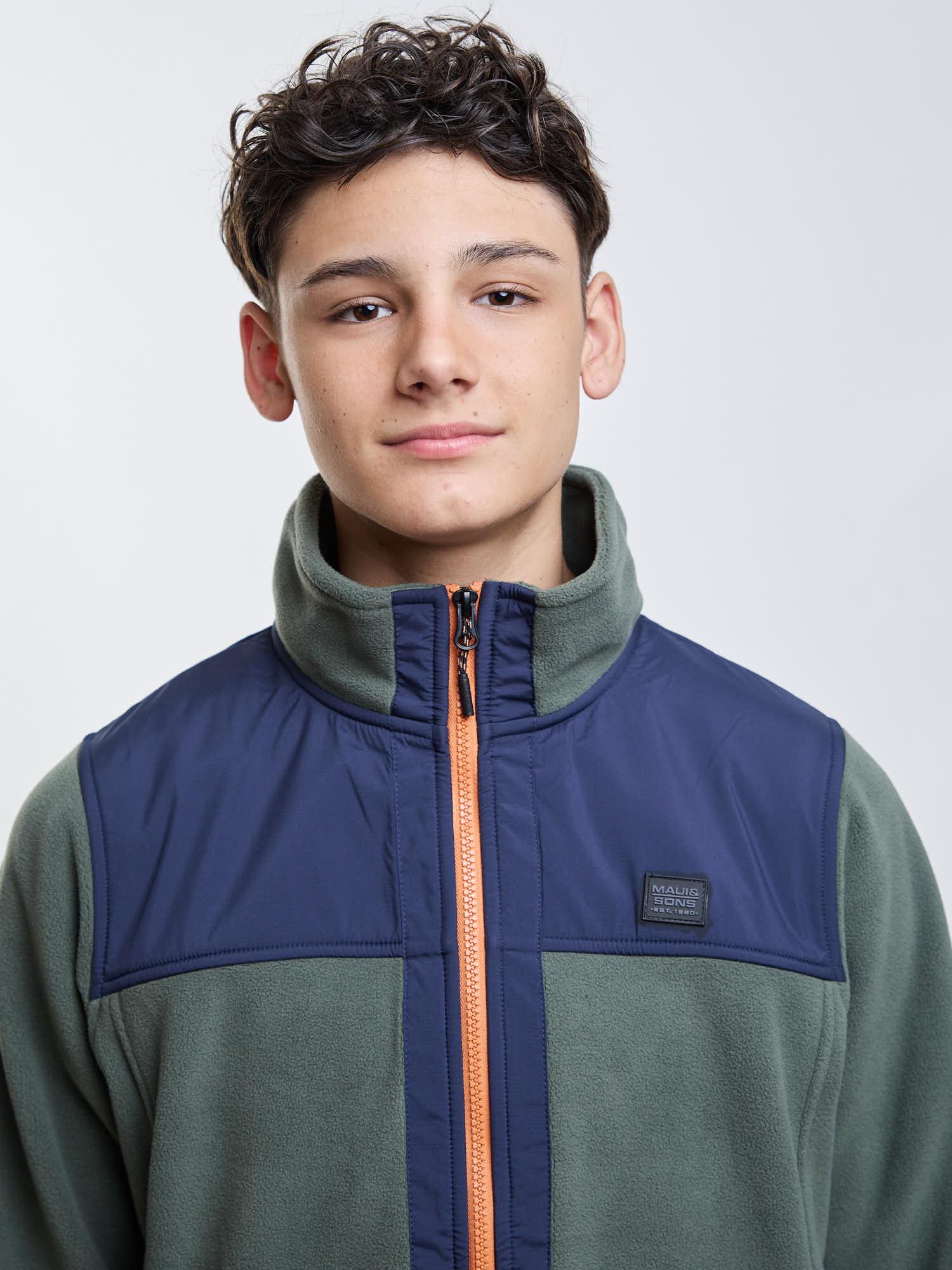 POLERON MICROPOLAR HIGHFOREST VERDE INFANTIL MAUI AND SONS - 4