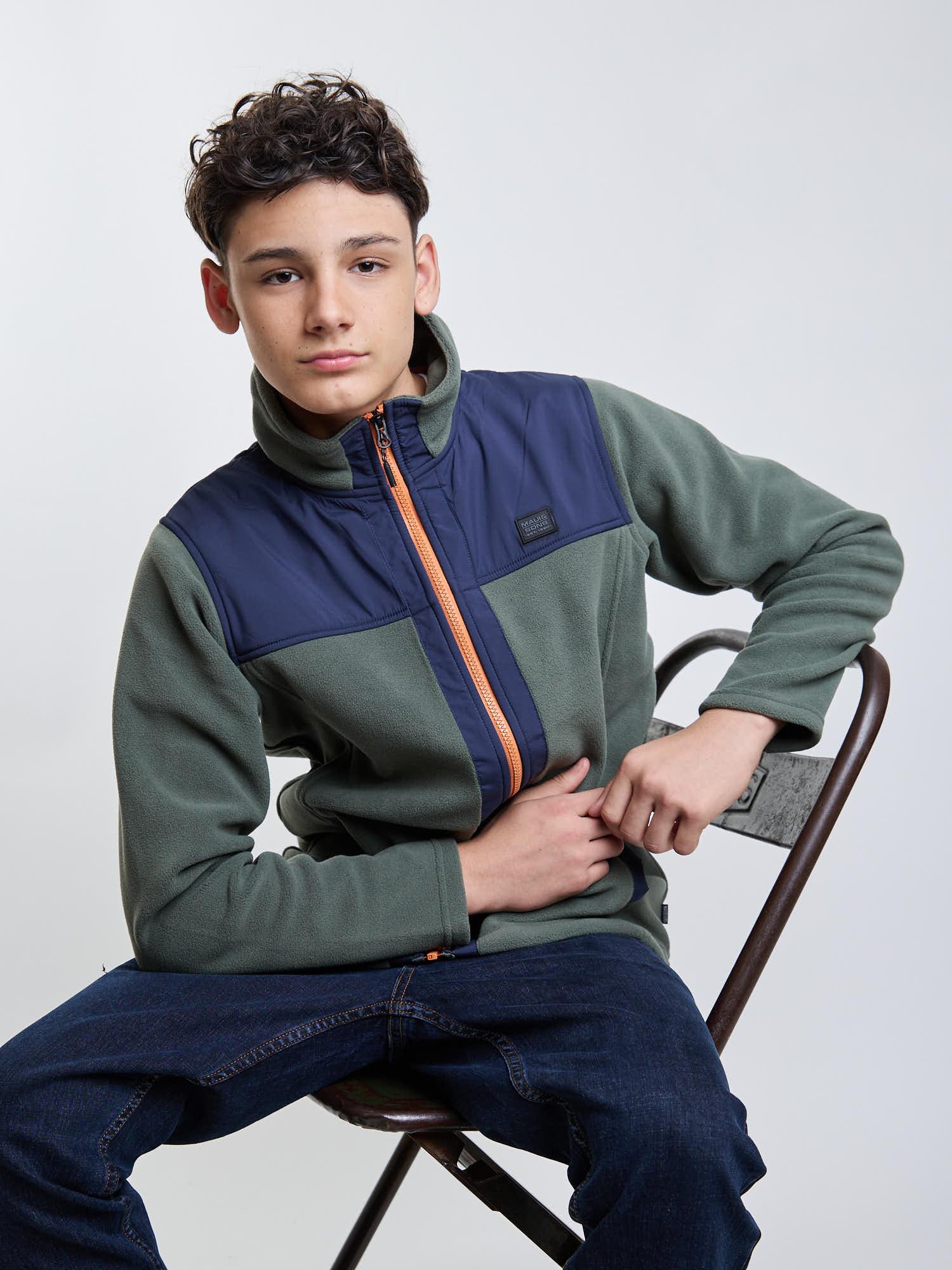 POLERON MICROPOLAR HIGHFOREST VERDE INFANTIL MAUI AND SONS - 8