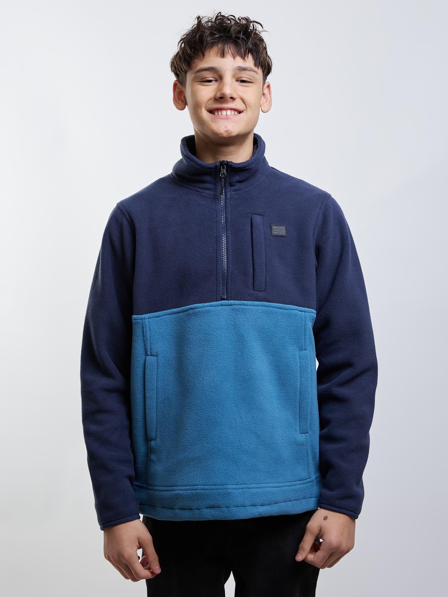 POLERON MICROPOLAR MAKAI AZUL INFANTIL MAUI AND SONS - 1
