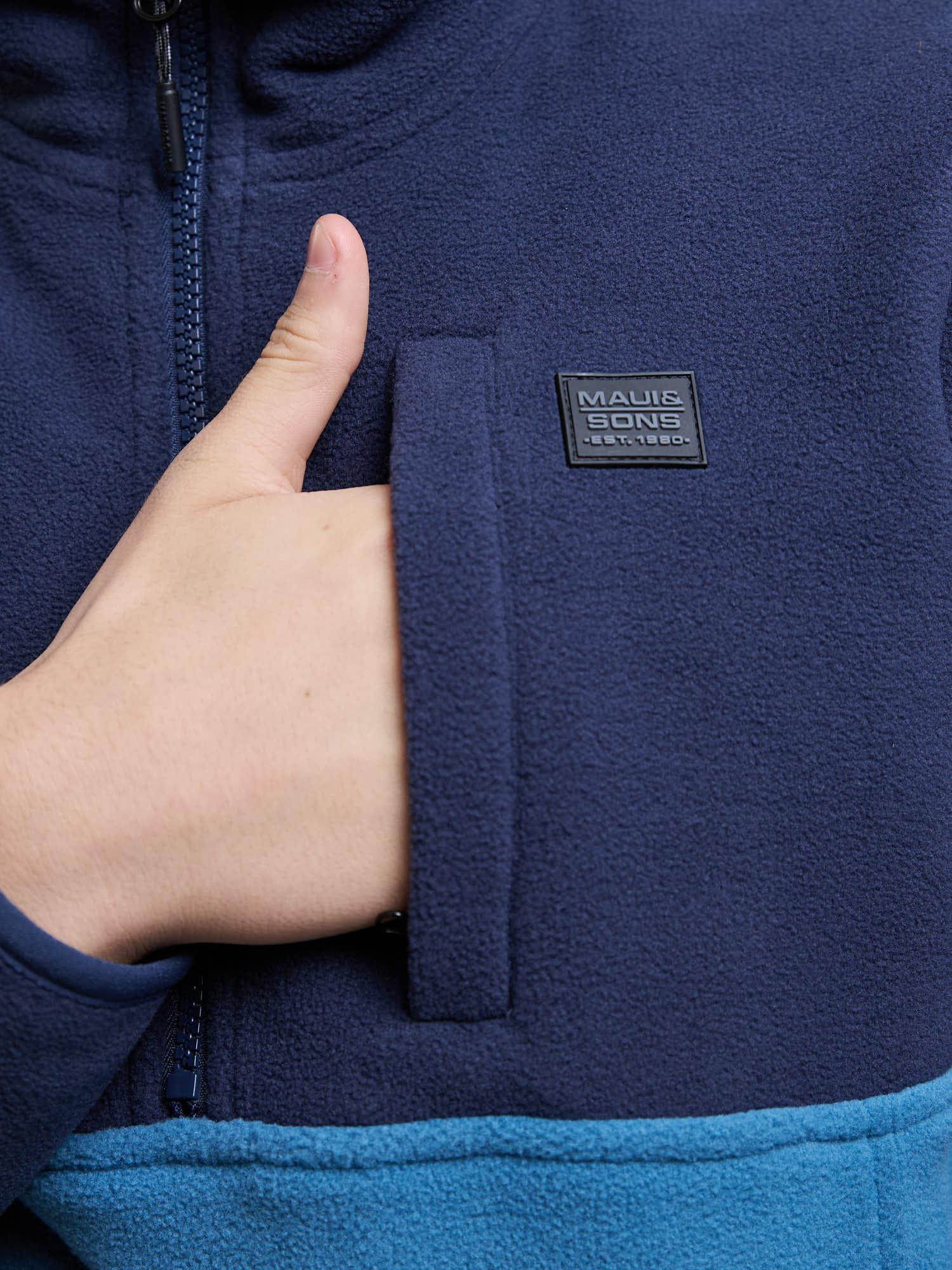 POLERON MICROPOLAR MAKAI AZUL INFANTIL MAUI AND SONS - 5