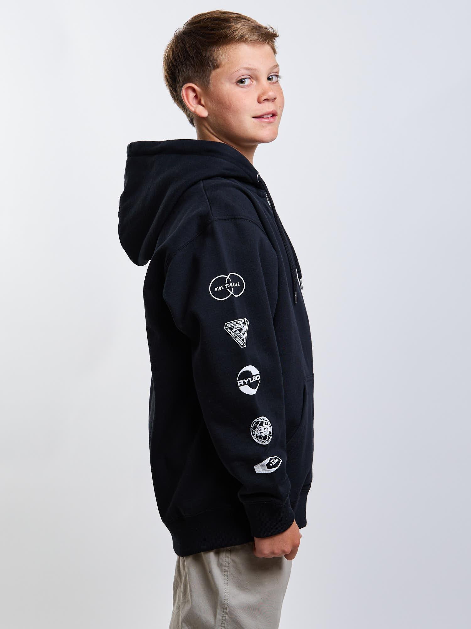 POLERON FZ OASIS NEGRO INFANTIL MAUI AND SONS - 3