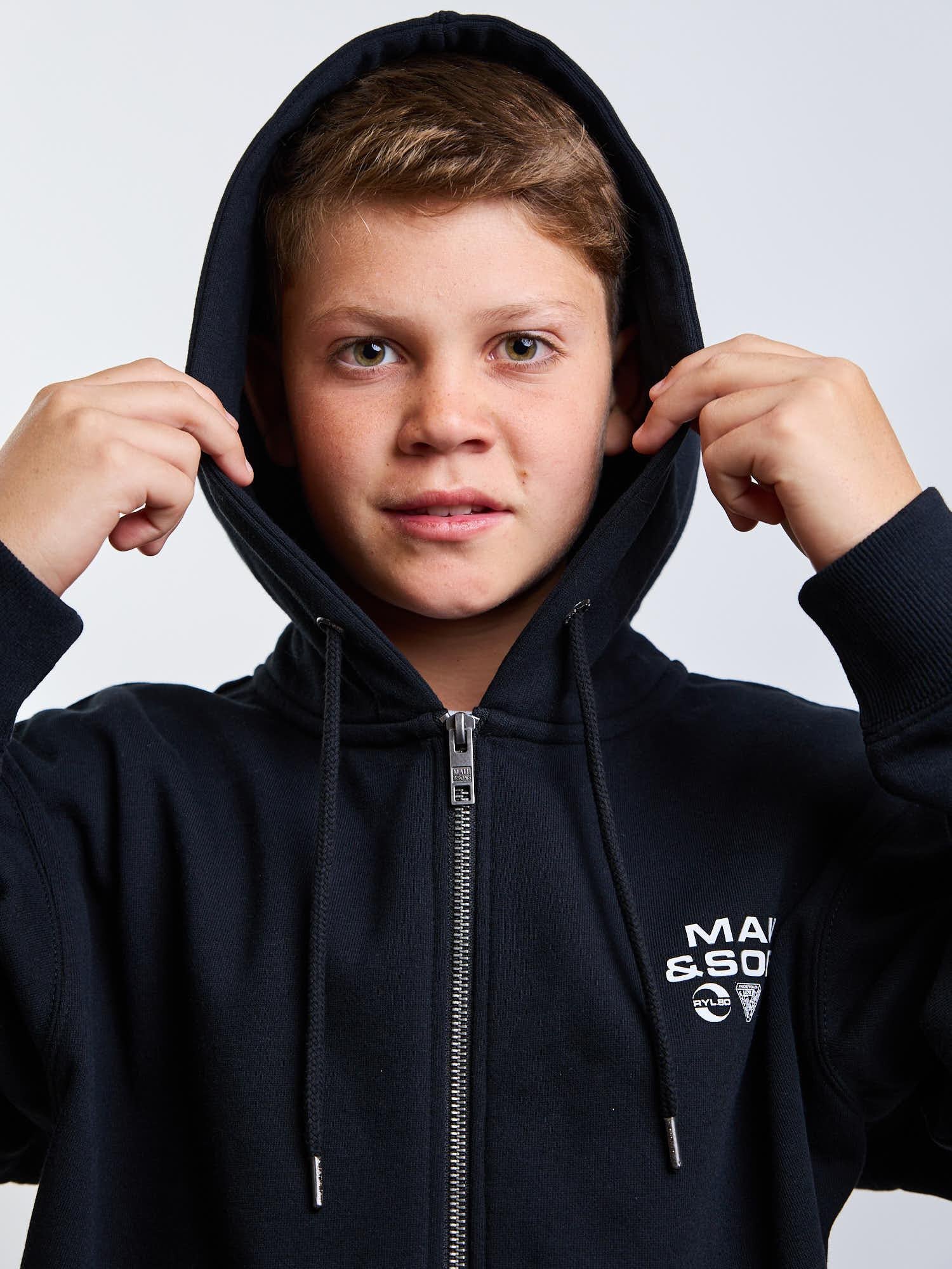 POLERON FZ OASIS NEGRO INFANTIL MAUI AND SONS - 4