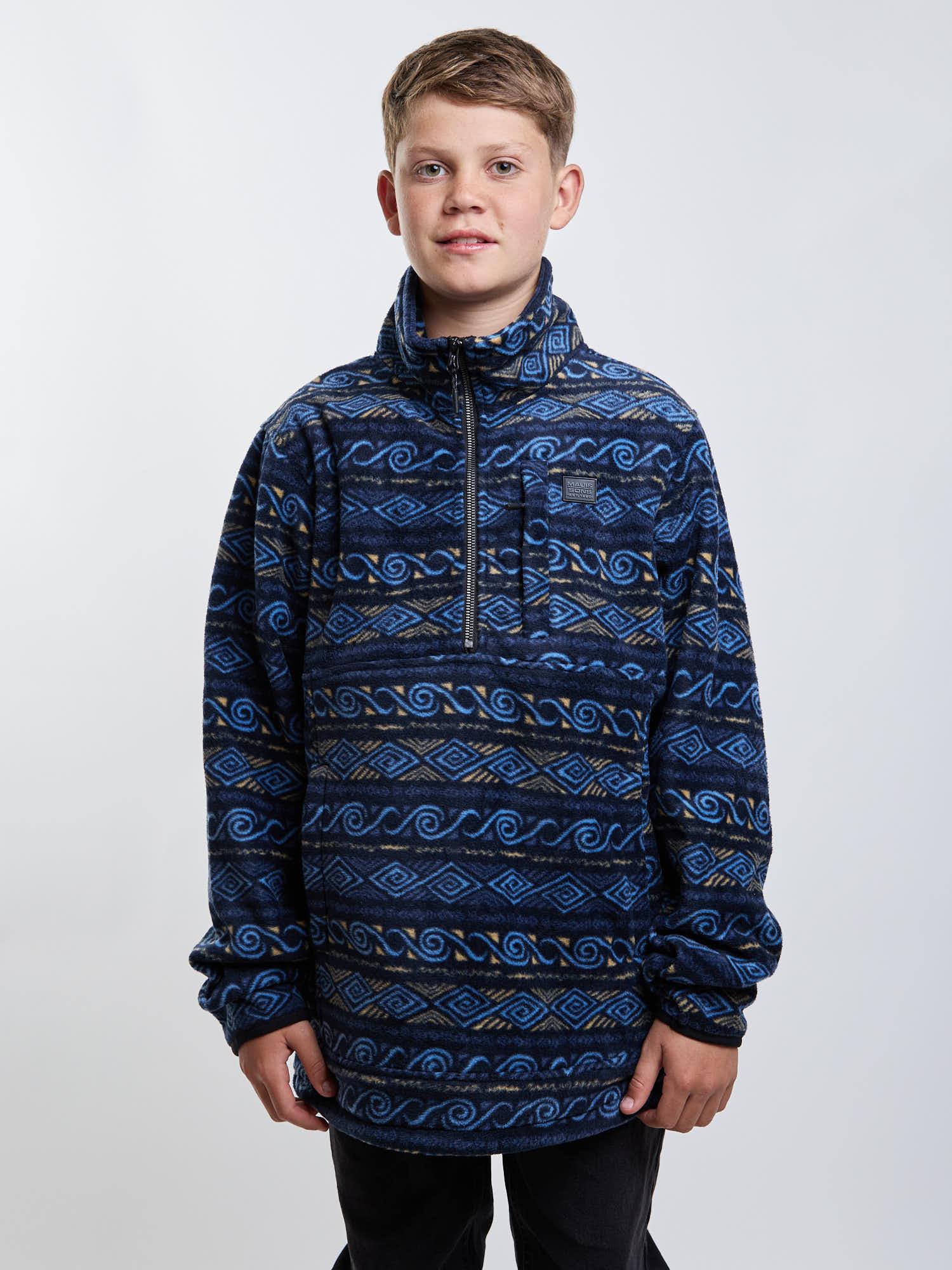 POLERON MICROPOLAR ANDEAN LAKE MULTICOLOR INFANTIL MAUI AND SONS - 1
