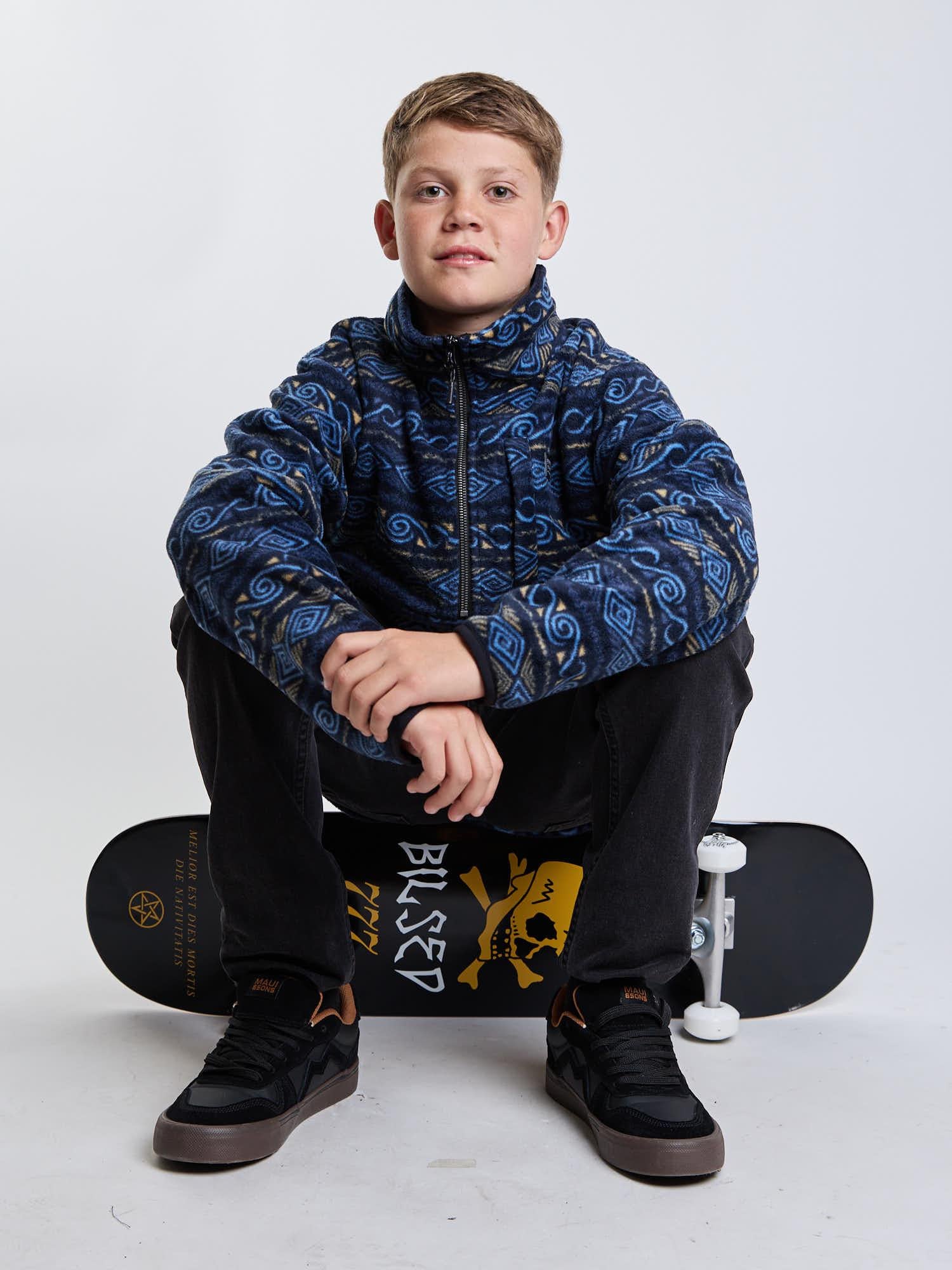 POLERON MICROPOLAR ANDEAN LAKE MULTICOLOR INFANTIL MAUI AND SONS - 7