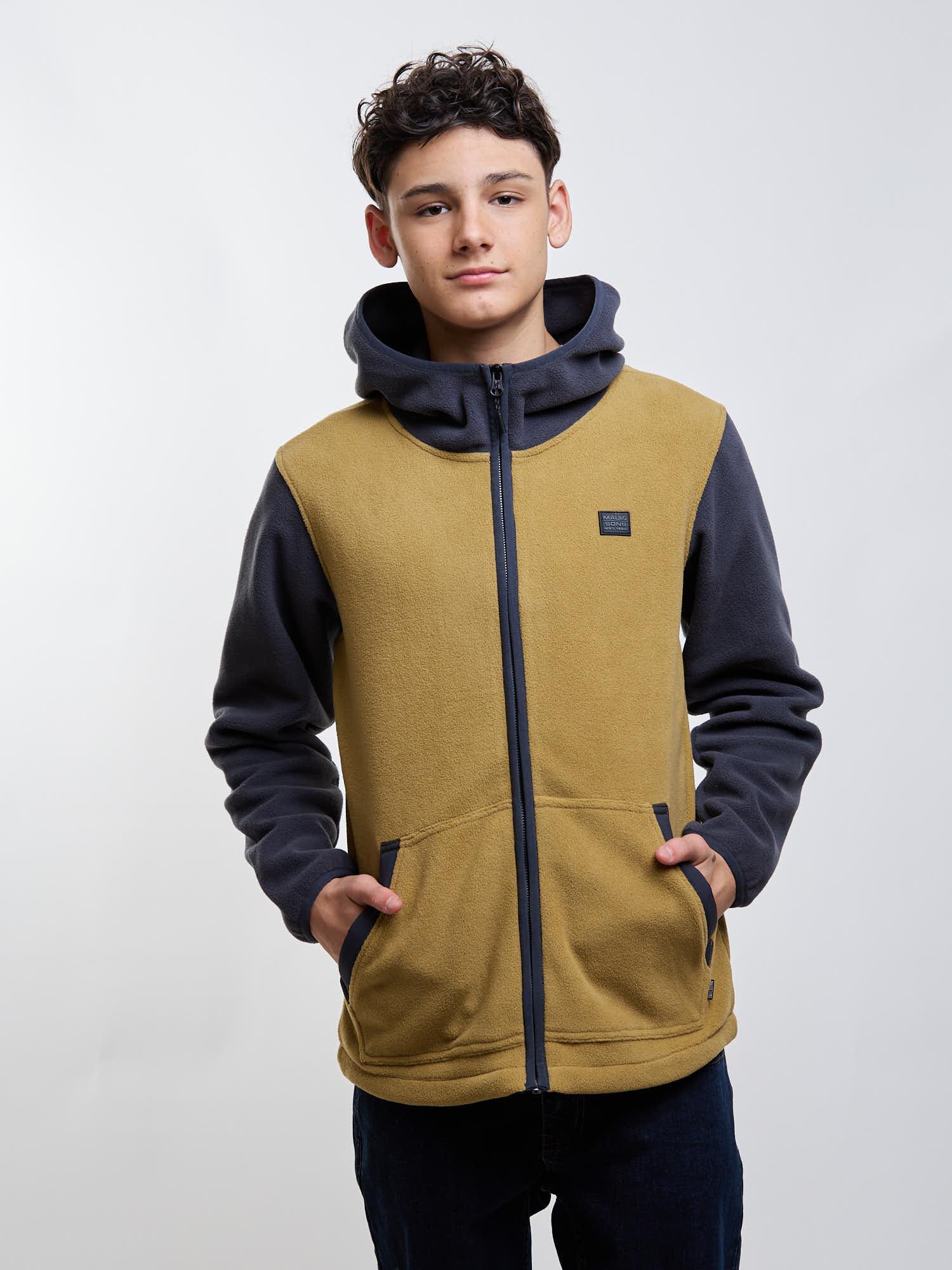 POLERON MICROPOLAR SEABORN CAFE  INFANTIL MAUI AND SONS - 1
