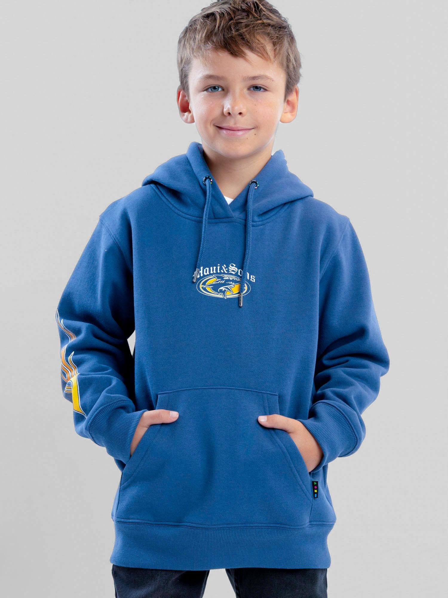 POLERON CANGURO STORMBAY CELESTE INFANTIL MAUI AND SONS - 1