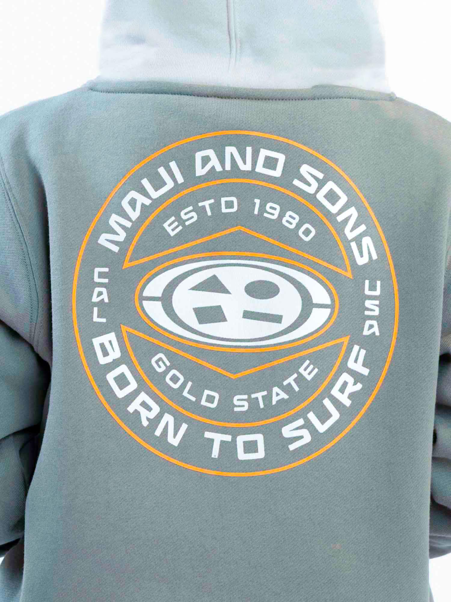 POLERON CANGURO CLEARWATER VERDE INFANTIL MAUI AND SONS - 5
