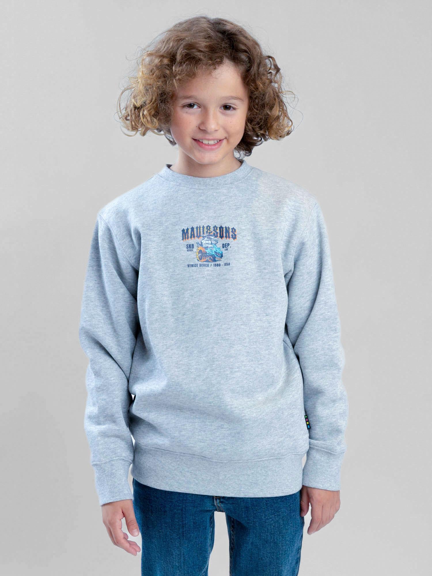 POLERON CR FIELDTRIP GRIS INFANTIL MAUI AND SONS - 1